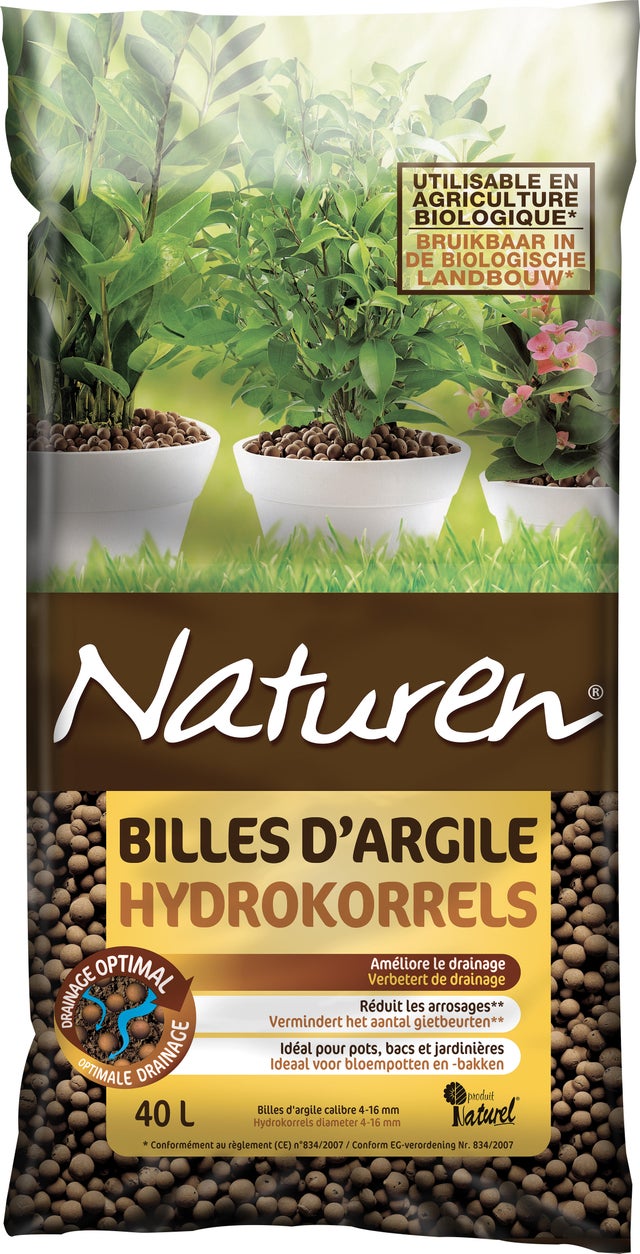 Paillage minéral argile NATUREN, 40 l
