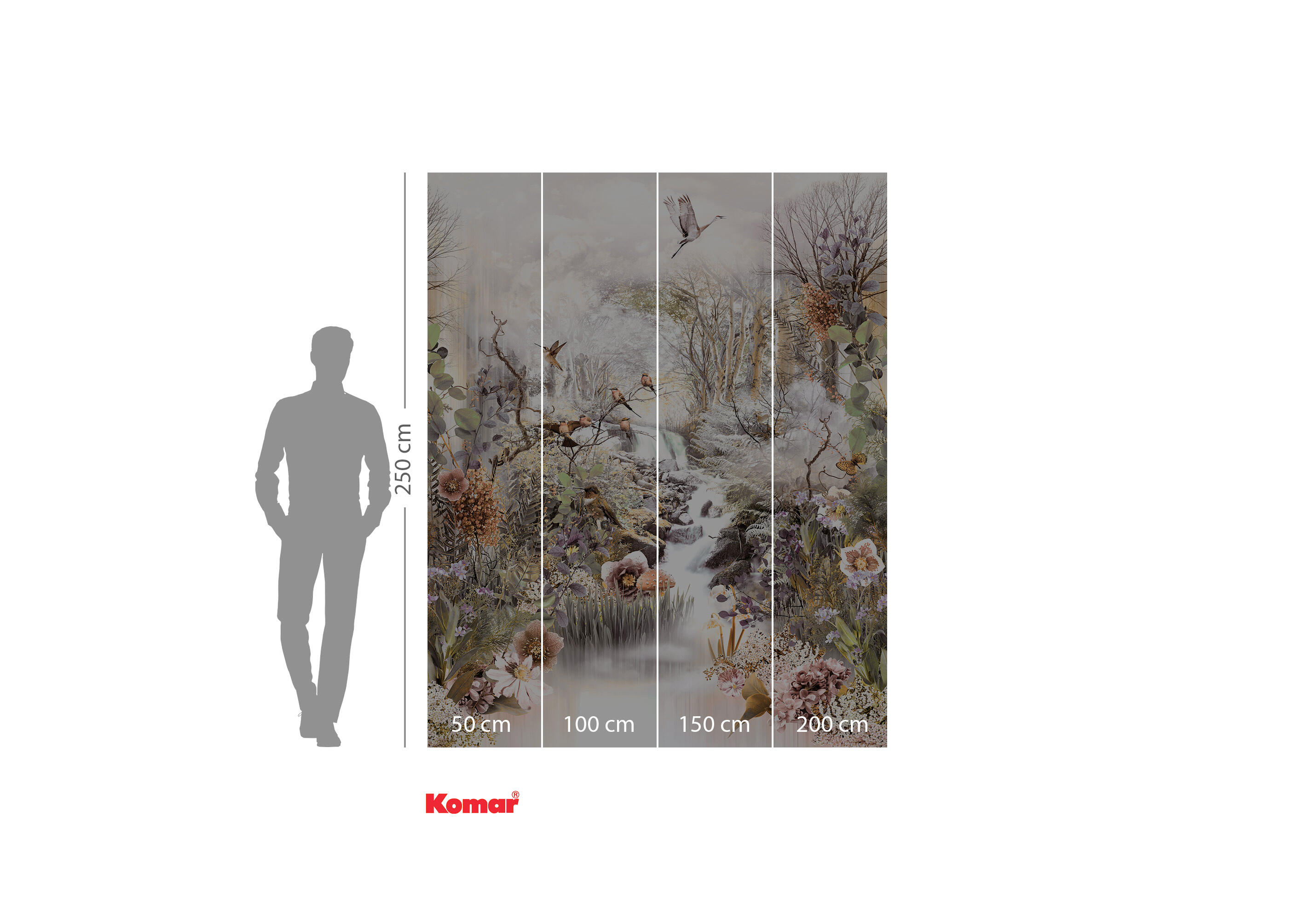 Mural vinilo liso animales Place de Ilmagination multicolor 200 x 250 cm KOMAR - 5