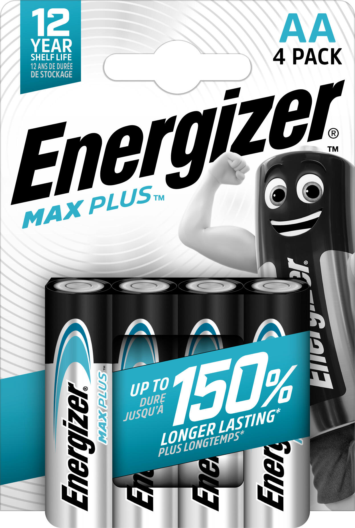 Pila LR06 ENERGIZER MAX PLUS AA CHP4 4 batterie - 2