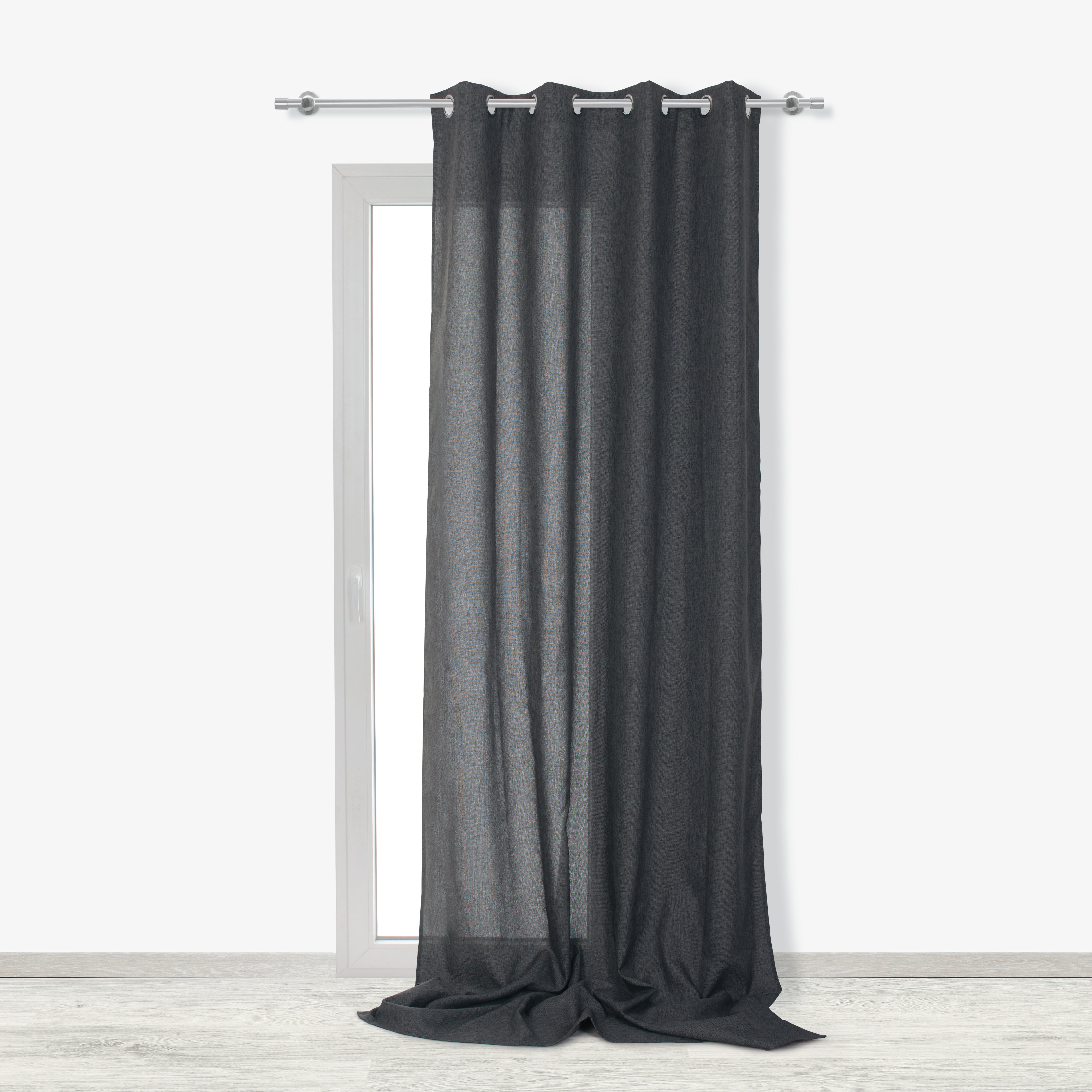 Tenda INSPIRE Looks grigio, lacci 140x280 cm - 3