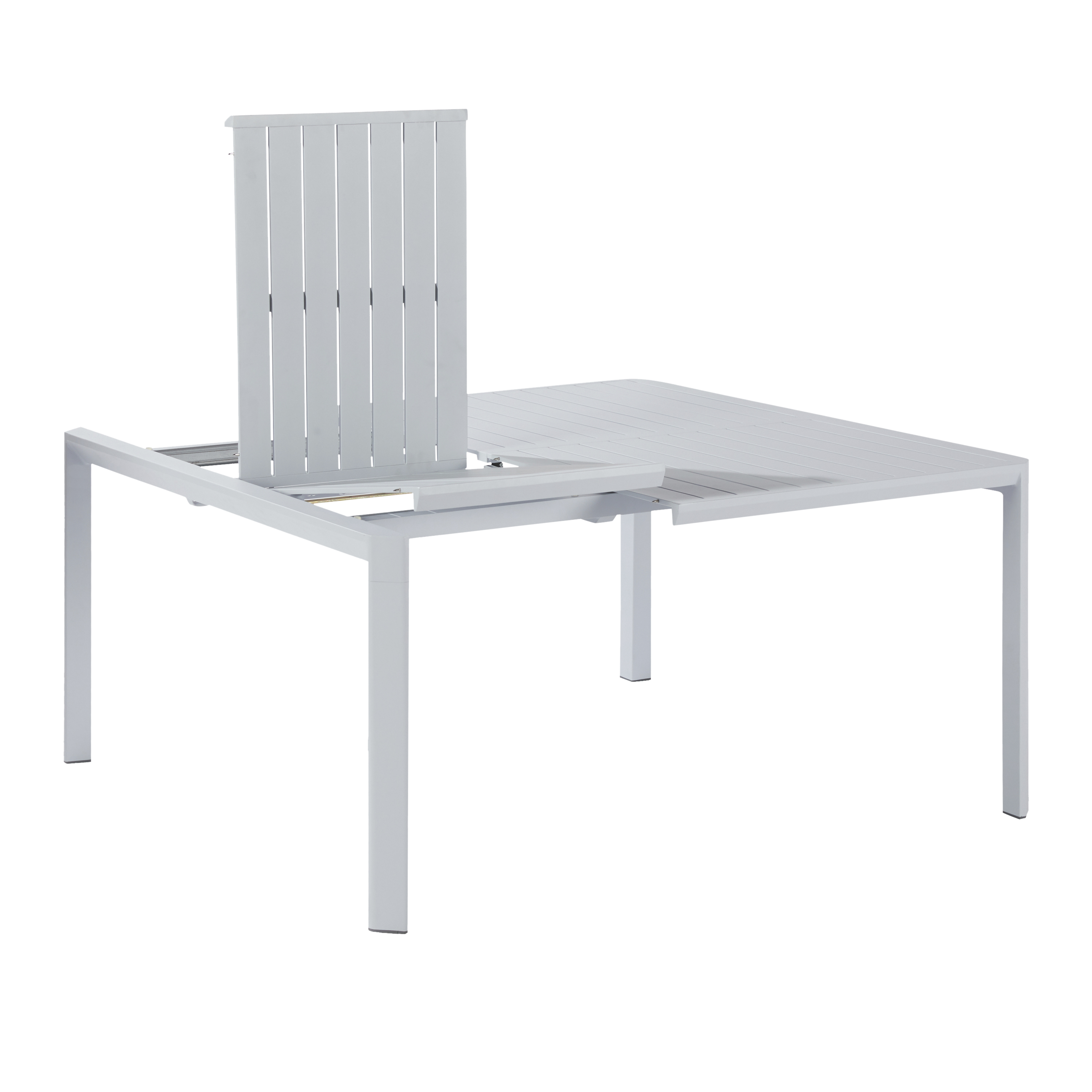 Mesa de alumínio NATERIAL IDAHO 97/149X149CM GRANITO - 19