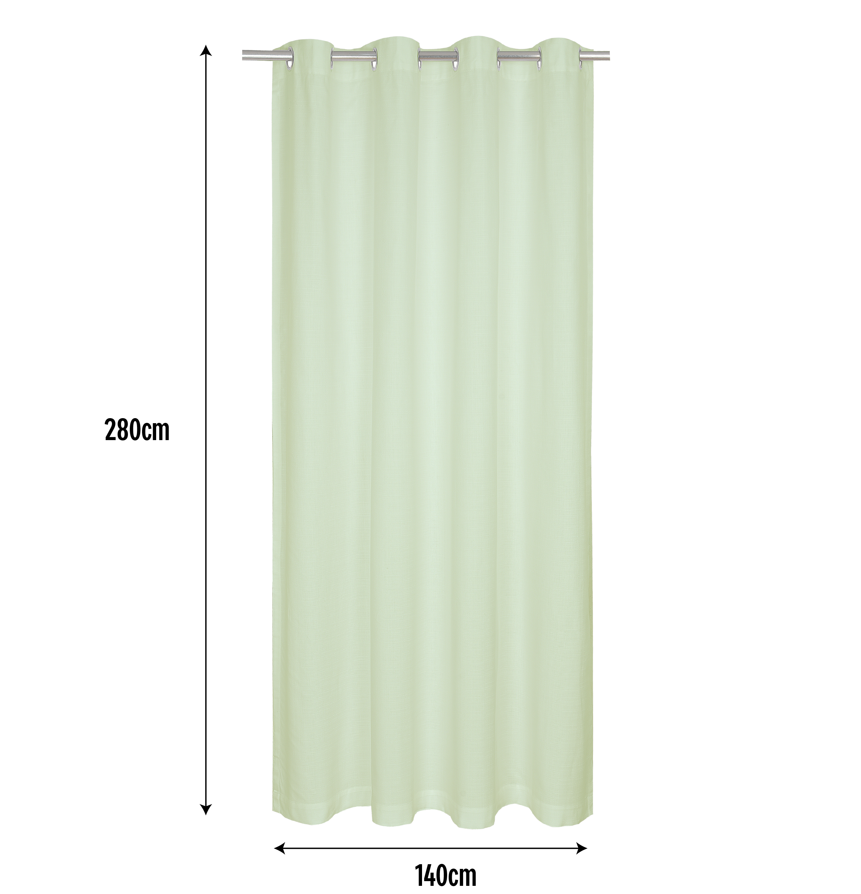 Cortinado ilhós Leya 140x280cm sage 5 Inspire - 12