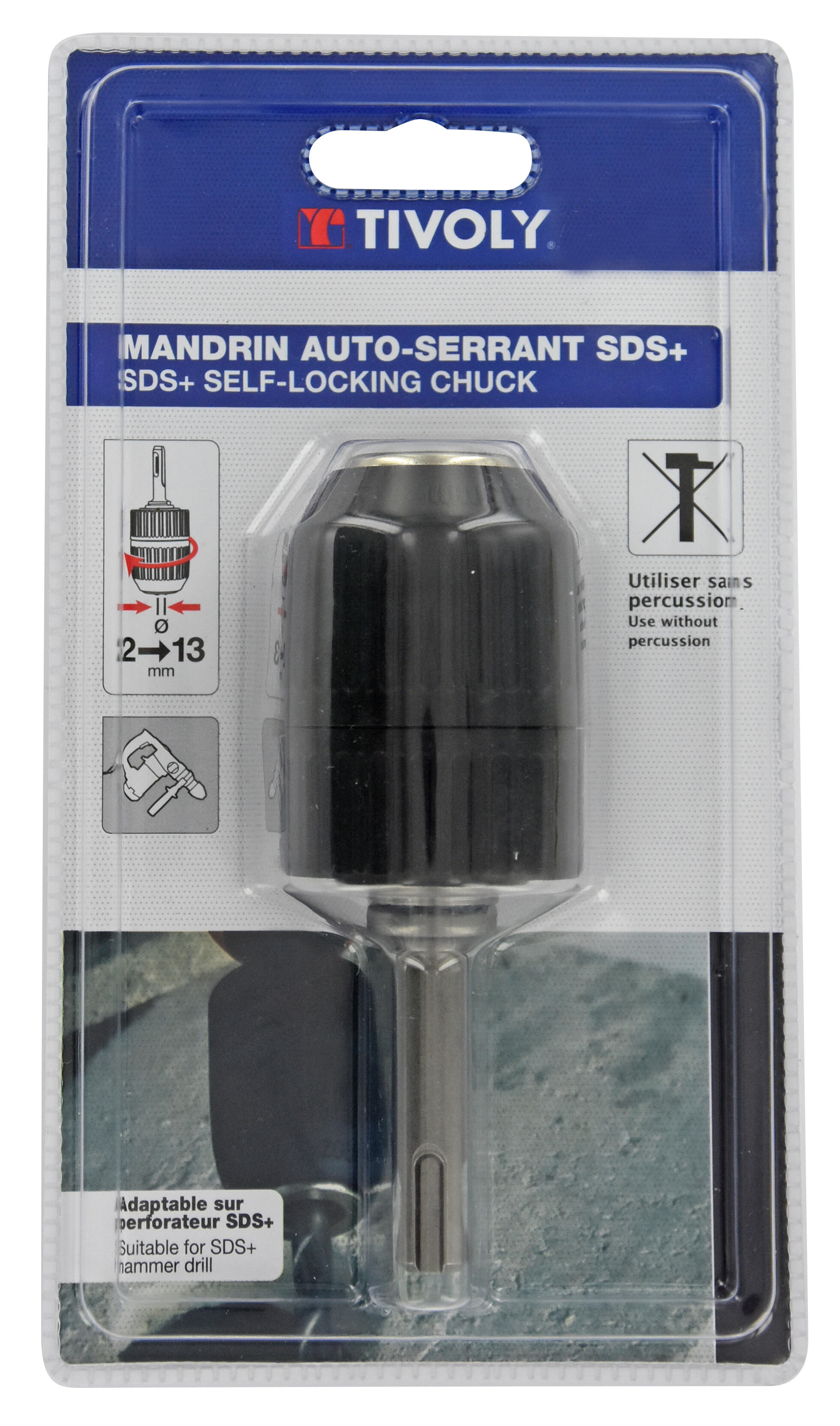 Portabrocas auto mandril SDS plus TIVOLY - 2