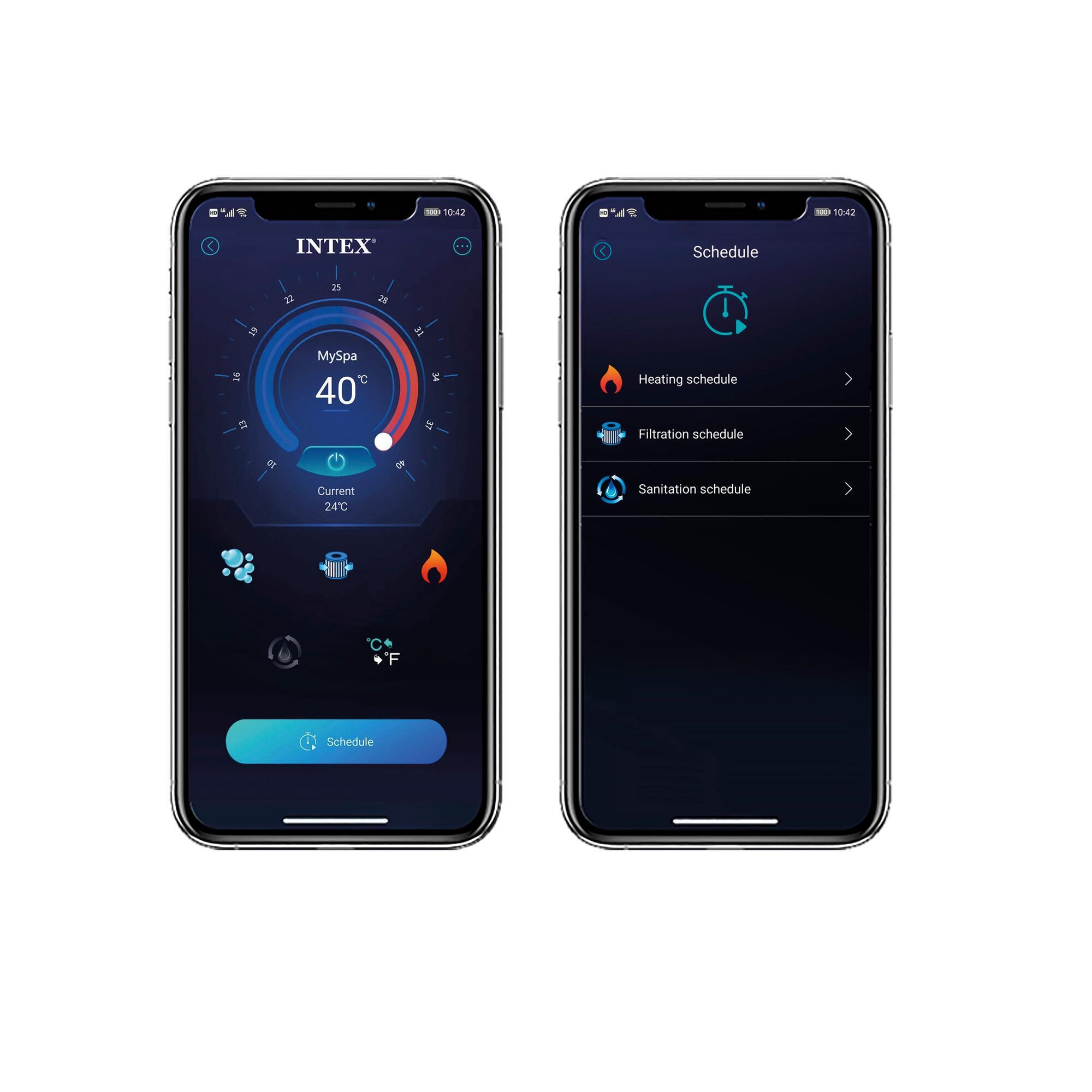 Spa gonflable Intex Ardoise Application WIfi - 2