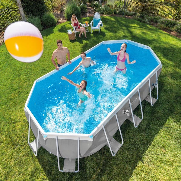 Piscine tubulaire INTEX Prism Frame ovale