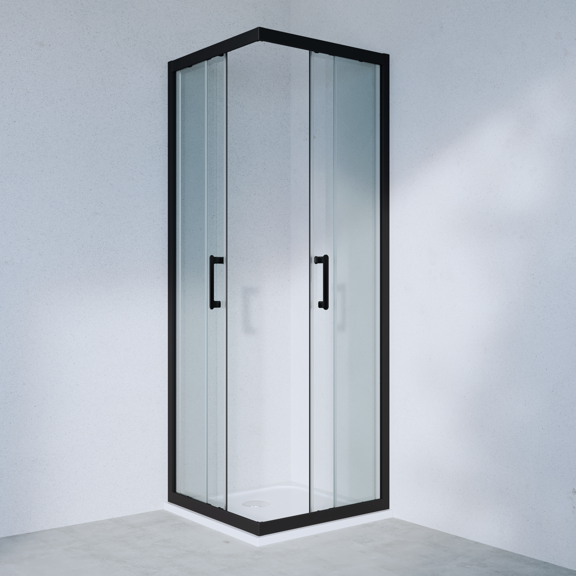 Szkło kabiny kwadratowej transparentne Easy 70 x 70 x 190 Sensea - 7