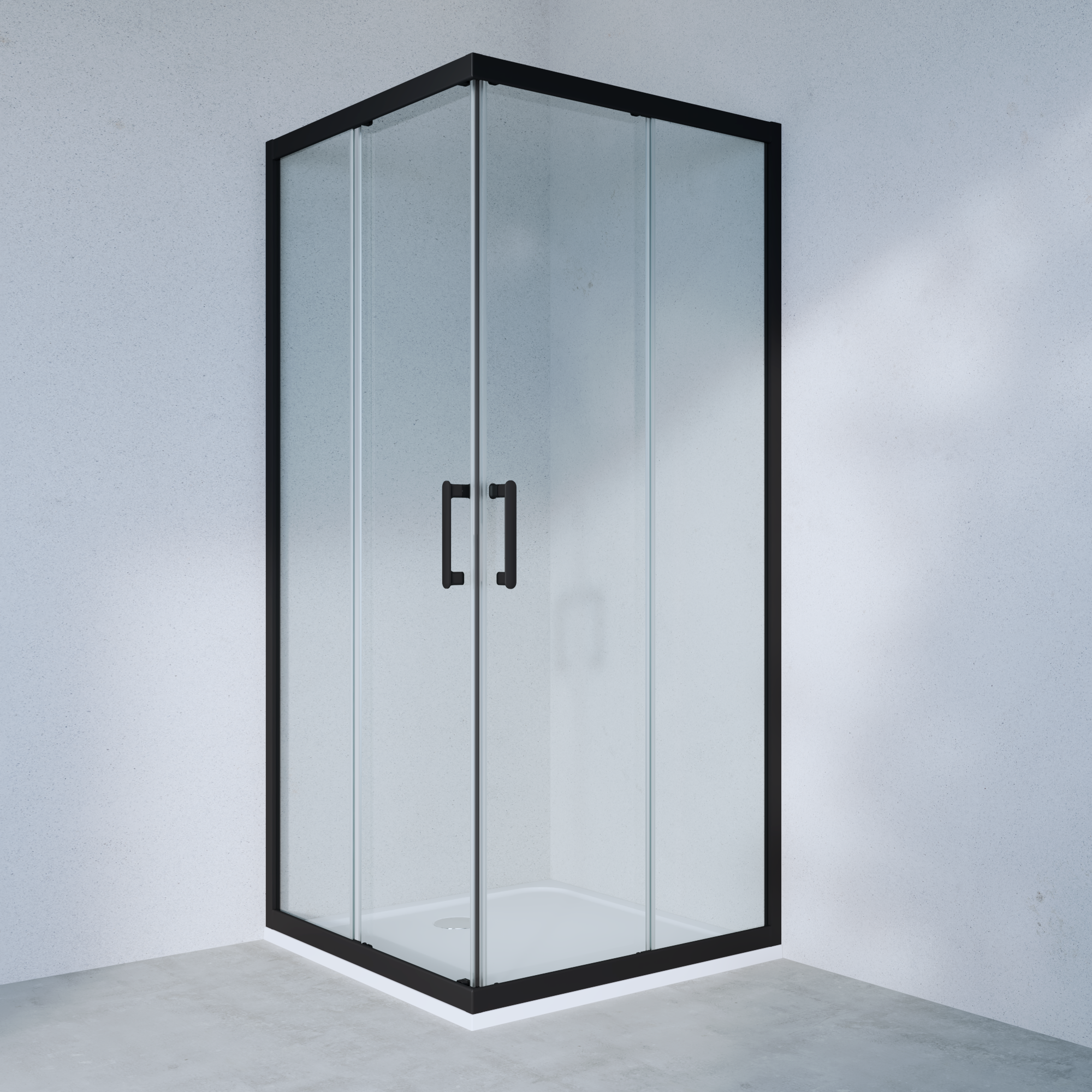 Szkło kabiny kwadratowej transparentne Easy 90 x 90 x 190 Sensea - 5