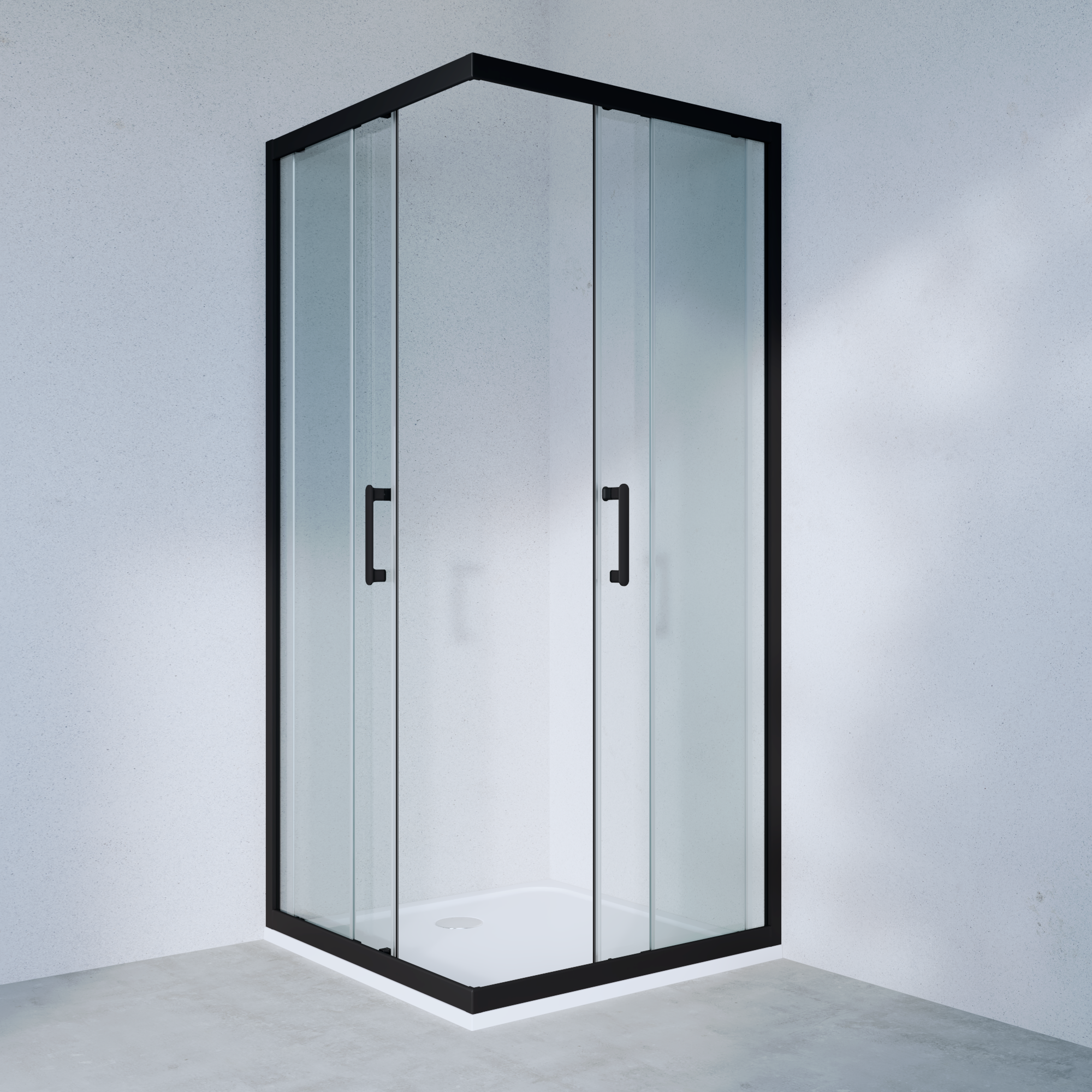 Szkło kabiny kwadratowej transparentne Easy 90 x 90 x 190 Sensea - 4