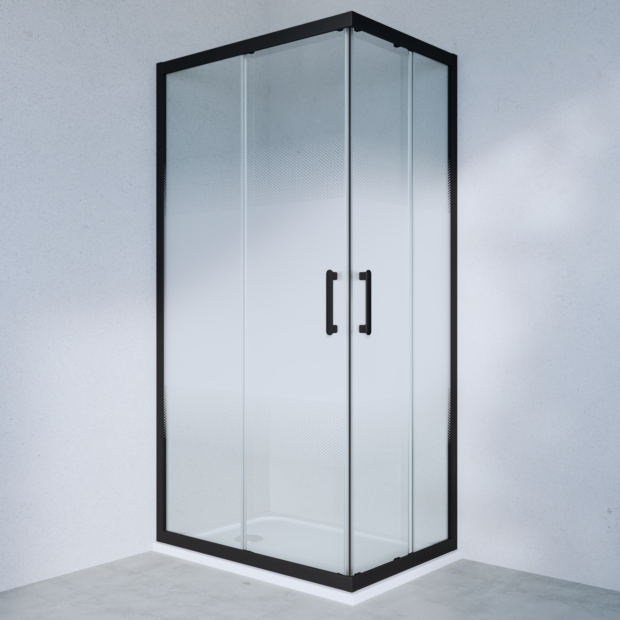 Kit vetro per doccia ad apertura scorrevole Easy L 80 x H 190cm, Sp. 6 mm - 10