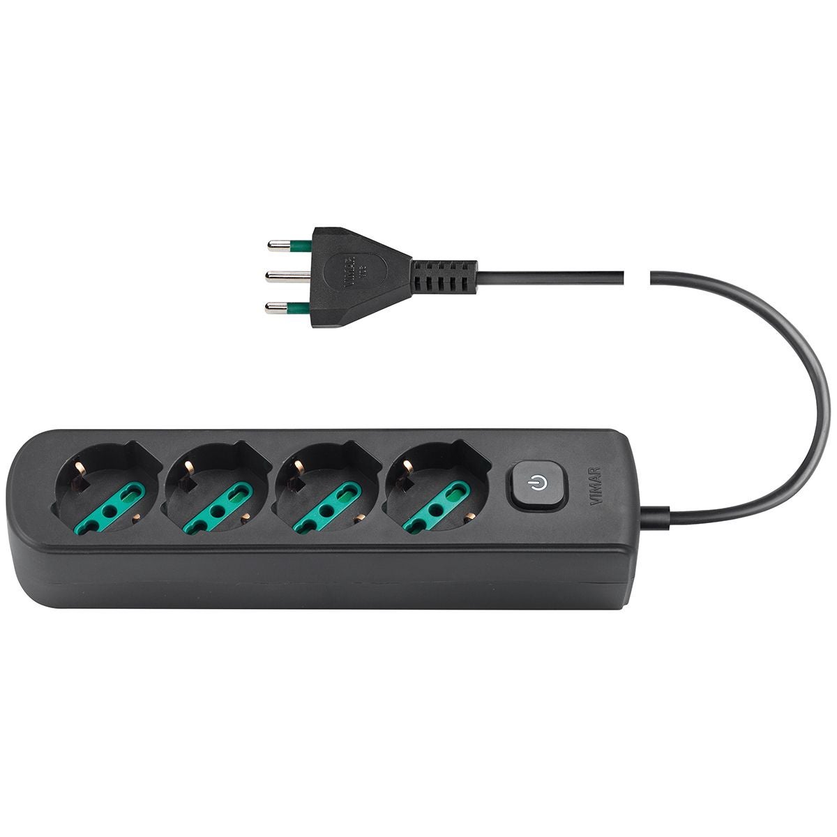 Multipresa Electraline Senza Cavo - 4 Prese Universali, Nero - Foto 5