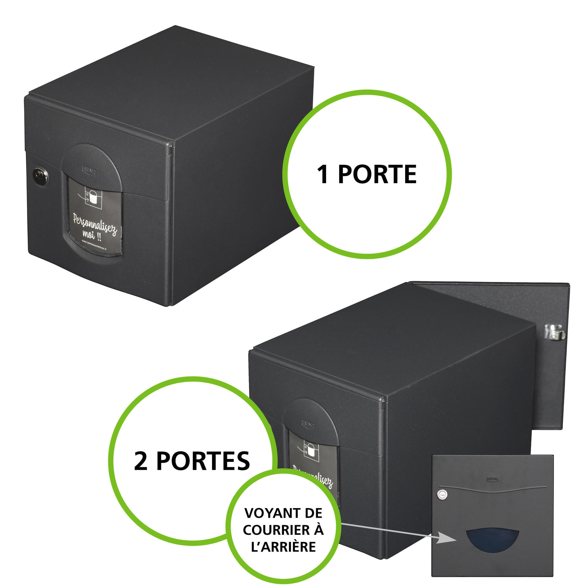 boite aux lettre 1 porte ou 2 portes renz solea - 7