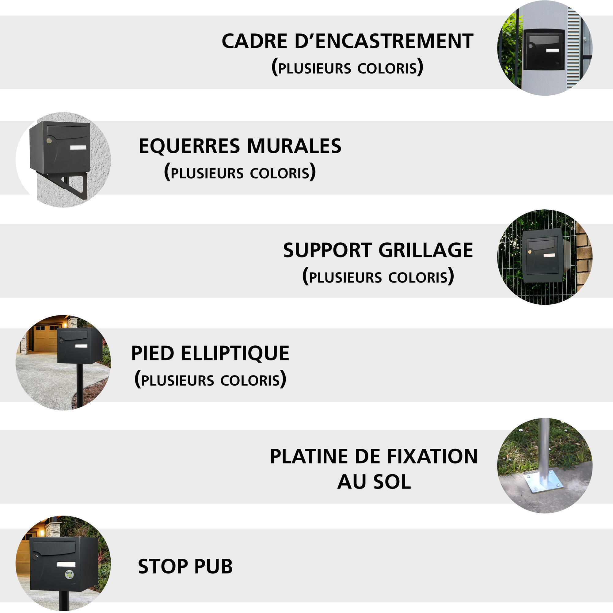 accessoire de boite aux lettres animation renz - 8