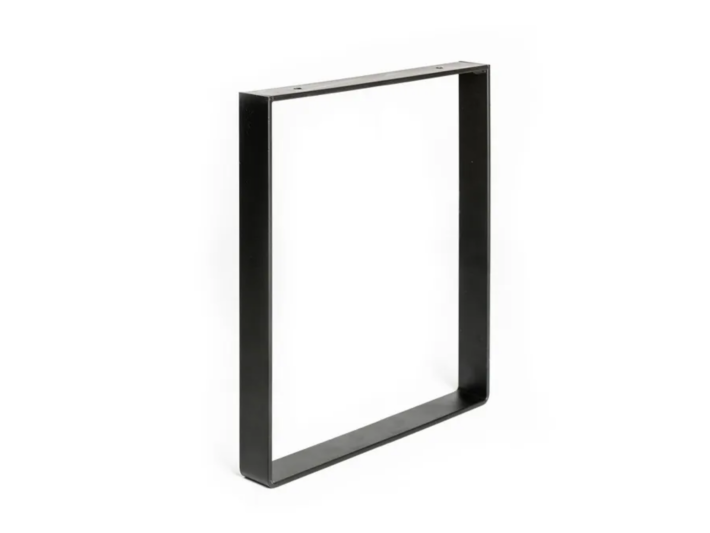 Pied pour meubles, tables et bars rectangulaire REI à visser, H.38.5 cm acier ma - 5