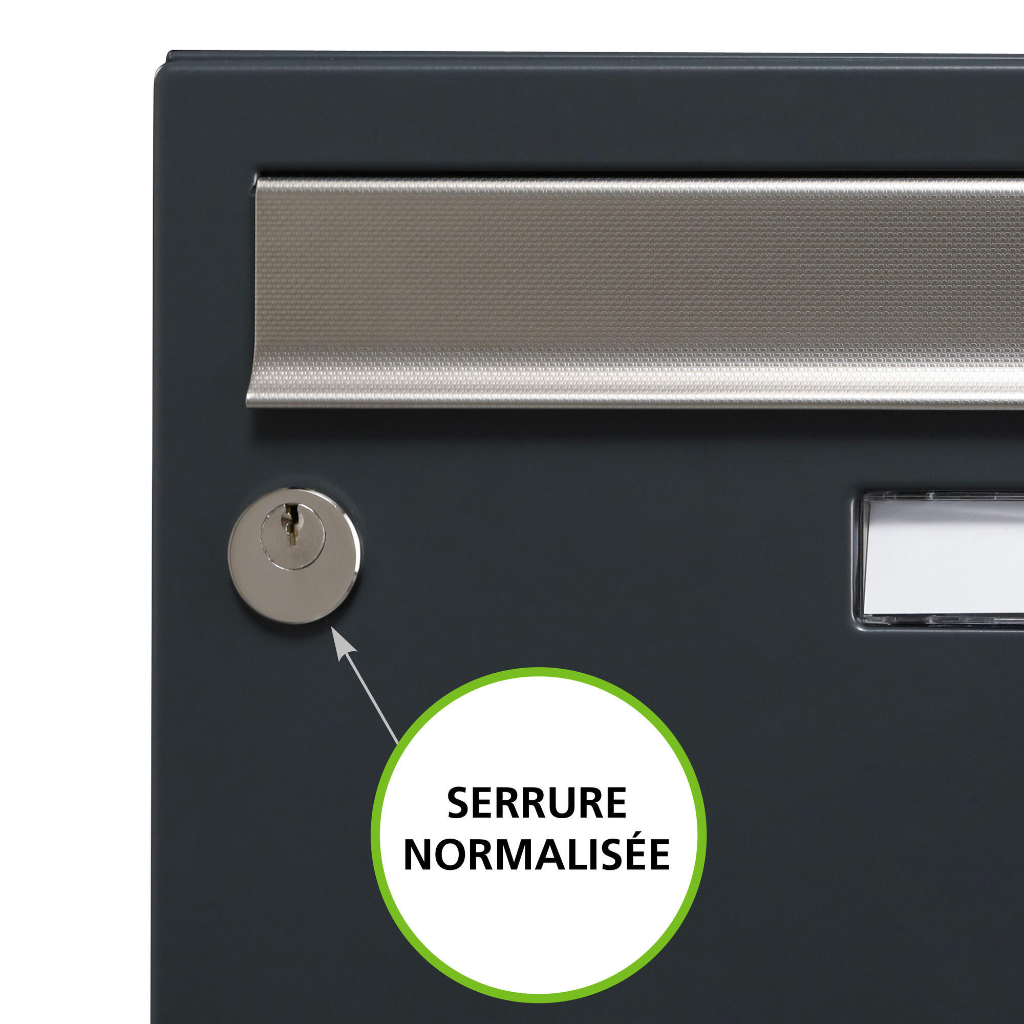 boite aux lettre allure avec serrure ptt - 5