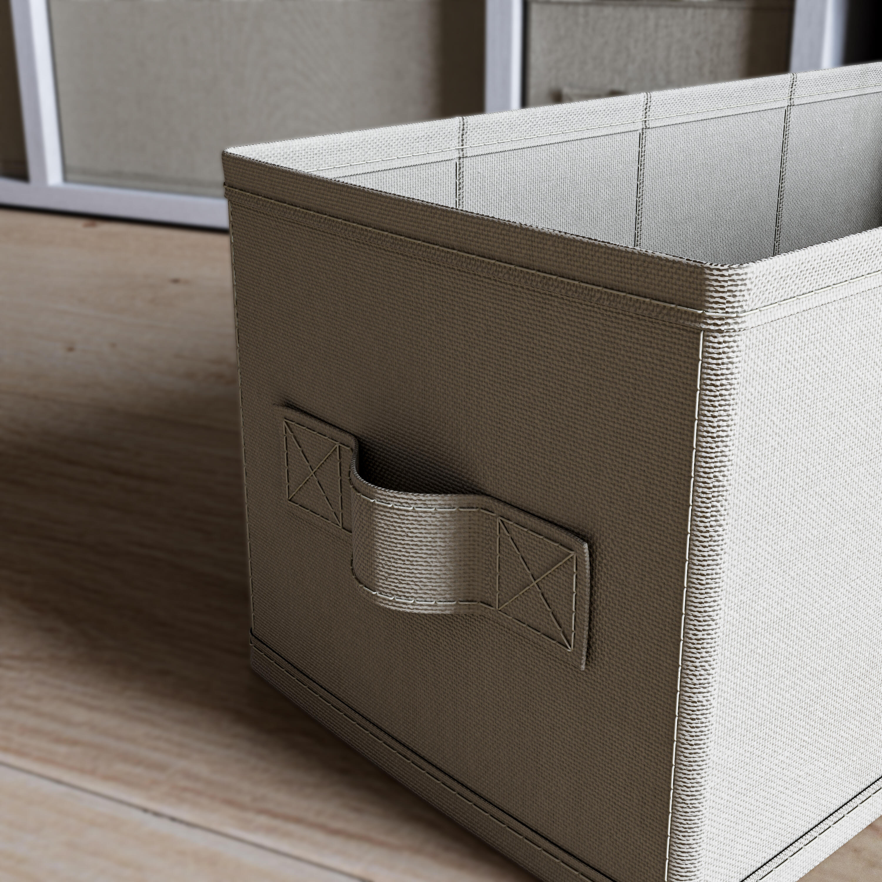 Cesto S Kub spaceo 14X31X14CM bege - 15