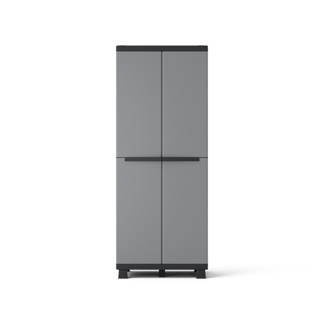 Armoire haute résine 3 étagères SPACEO, l.68 x H.170 x P.39 cm