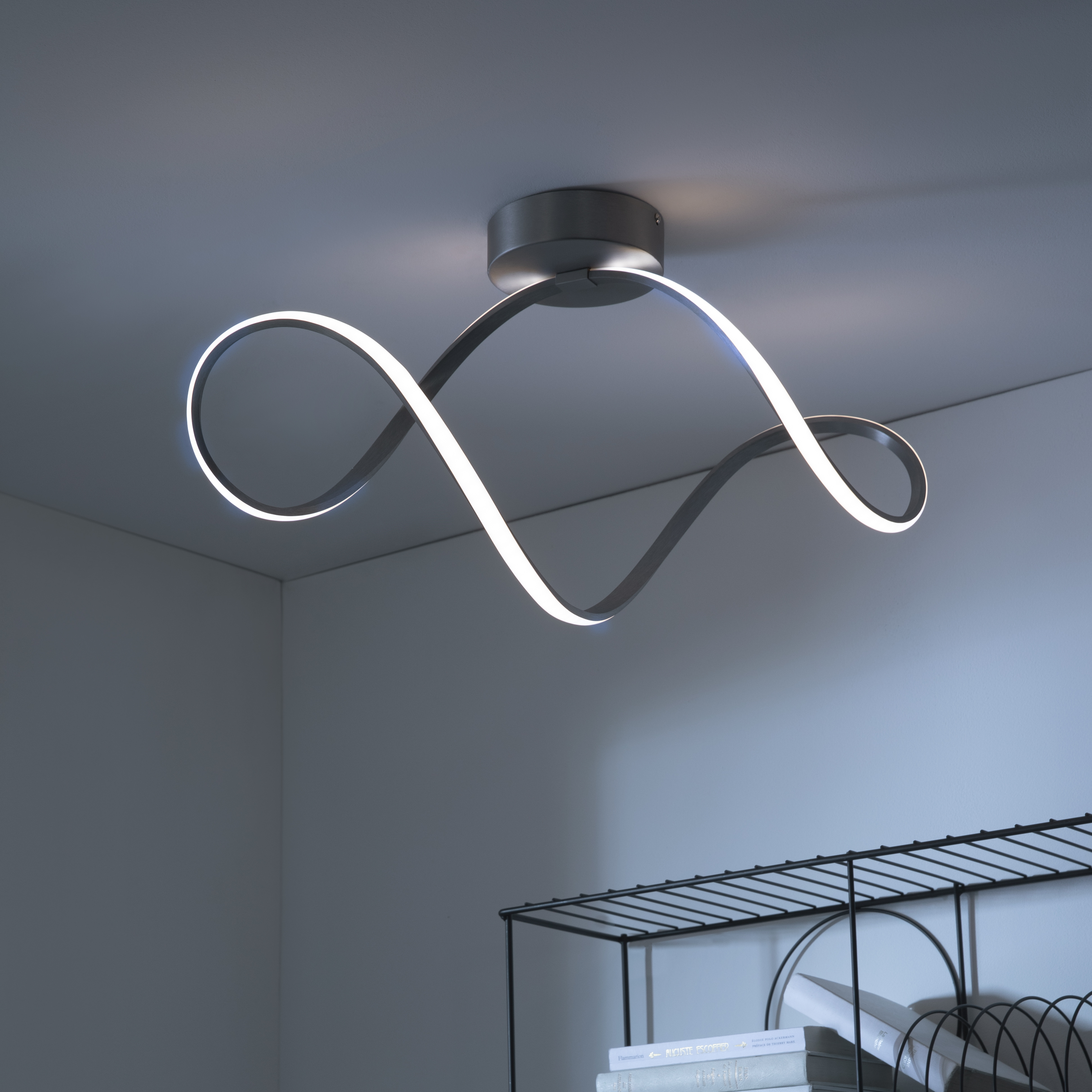 Lampa sufitowa Irena nikiel 3300 lm LED Inspire - 3