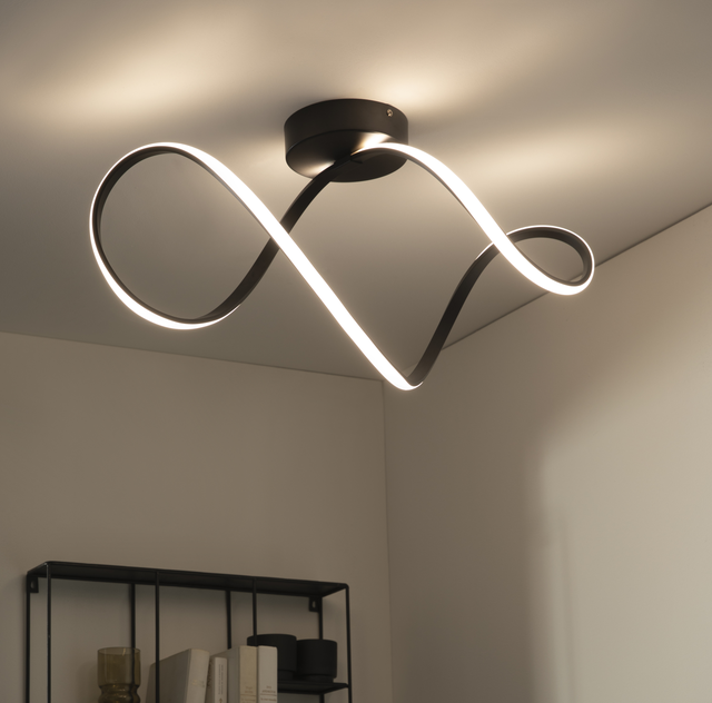 Lampa sufitowa Irena czarna 3300 lm LED Inspire