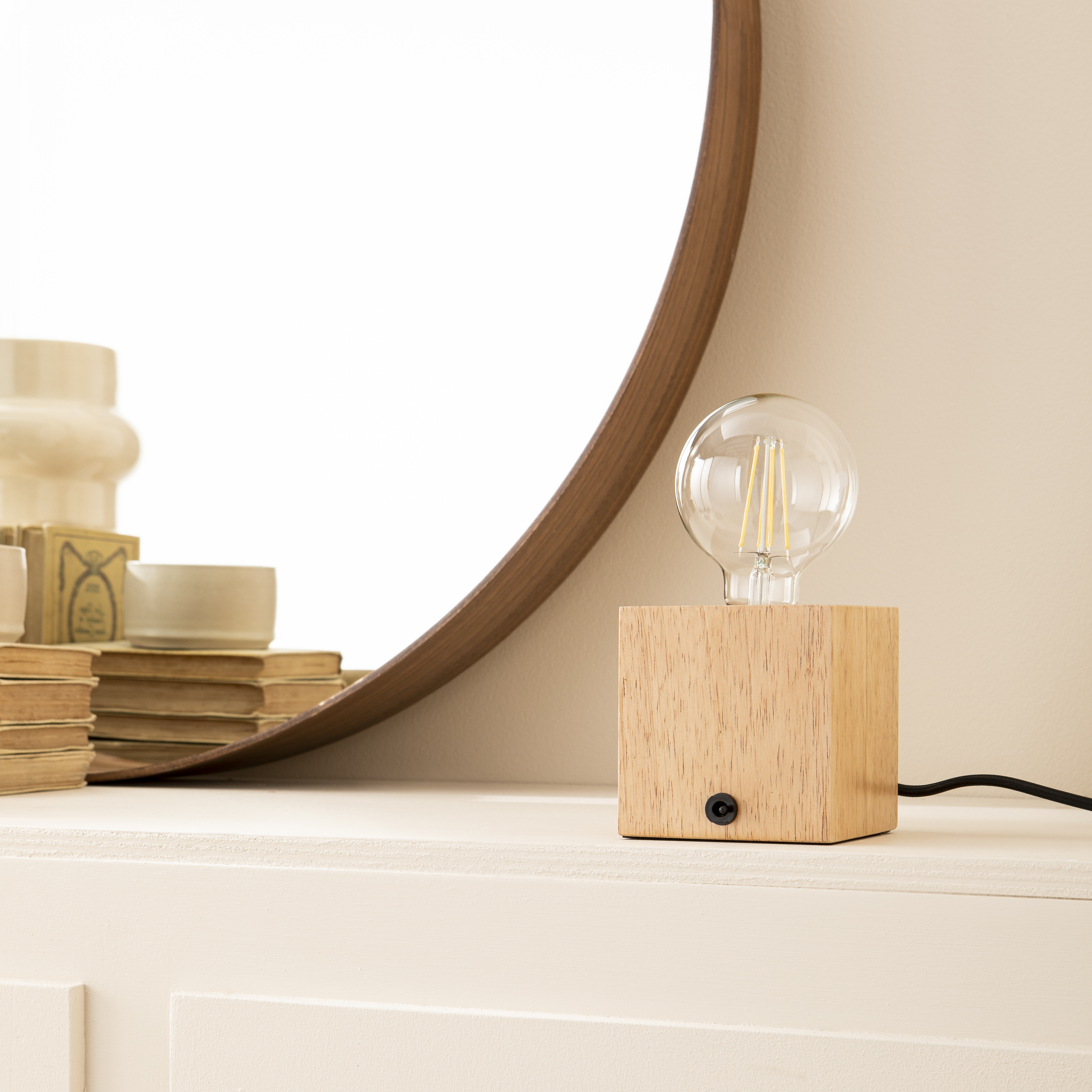 Lampka stołowa Bokken drewniana E27 Inspire - 3