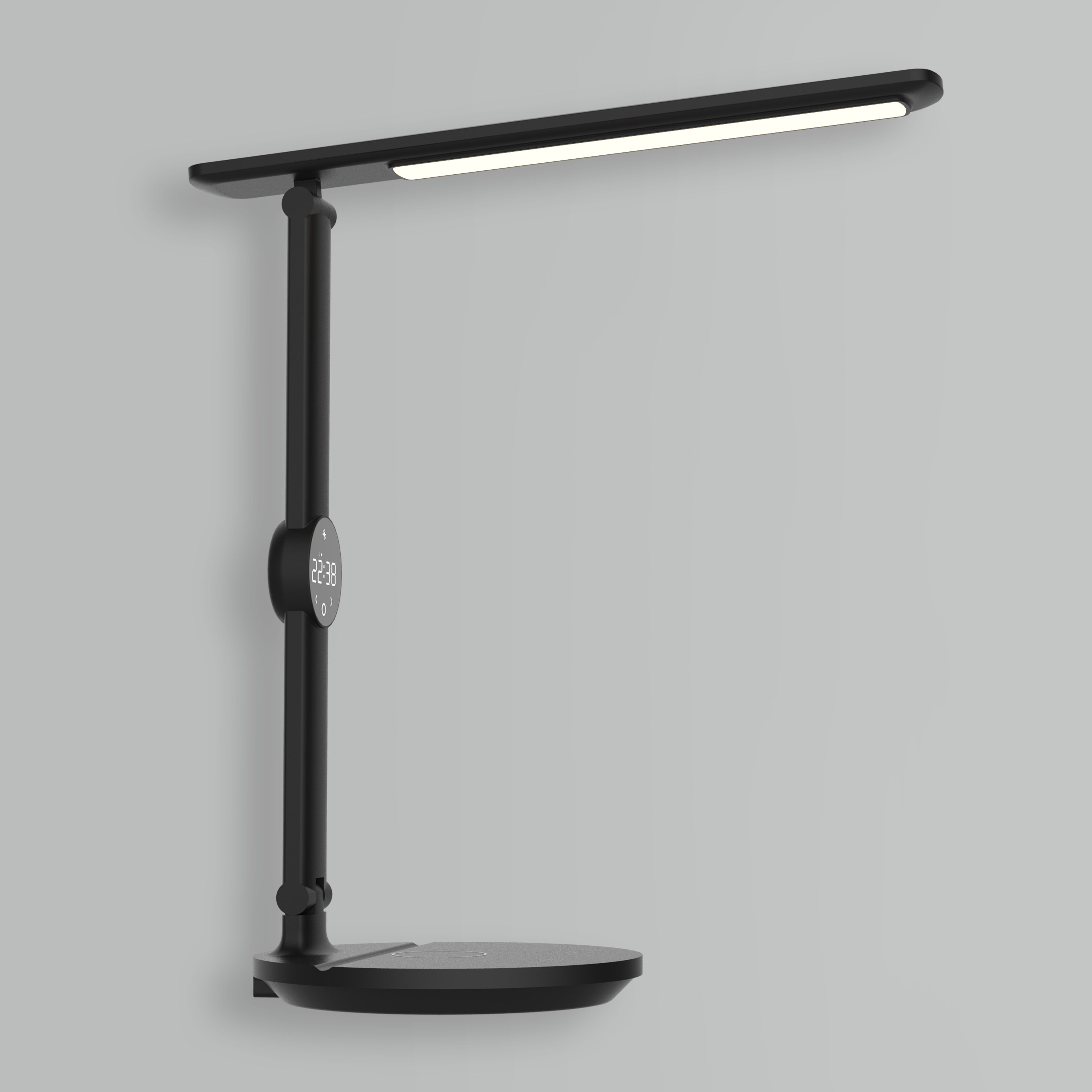 Lampe de bureau Alex plus tactile, fer, noir, H.35 cm, INSPIRELED - 9