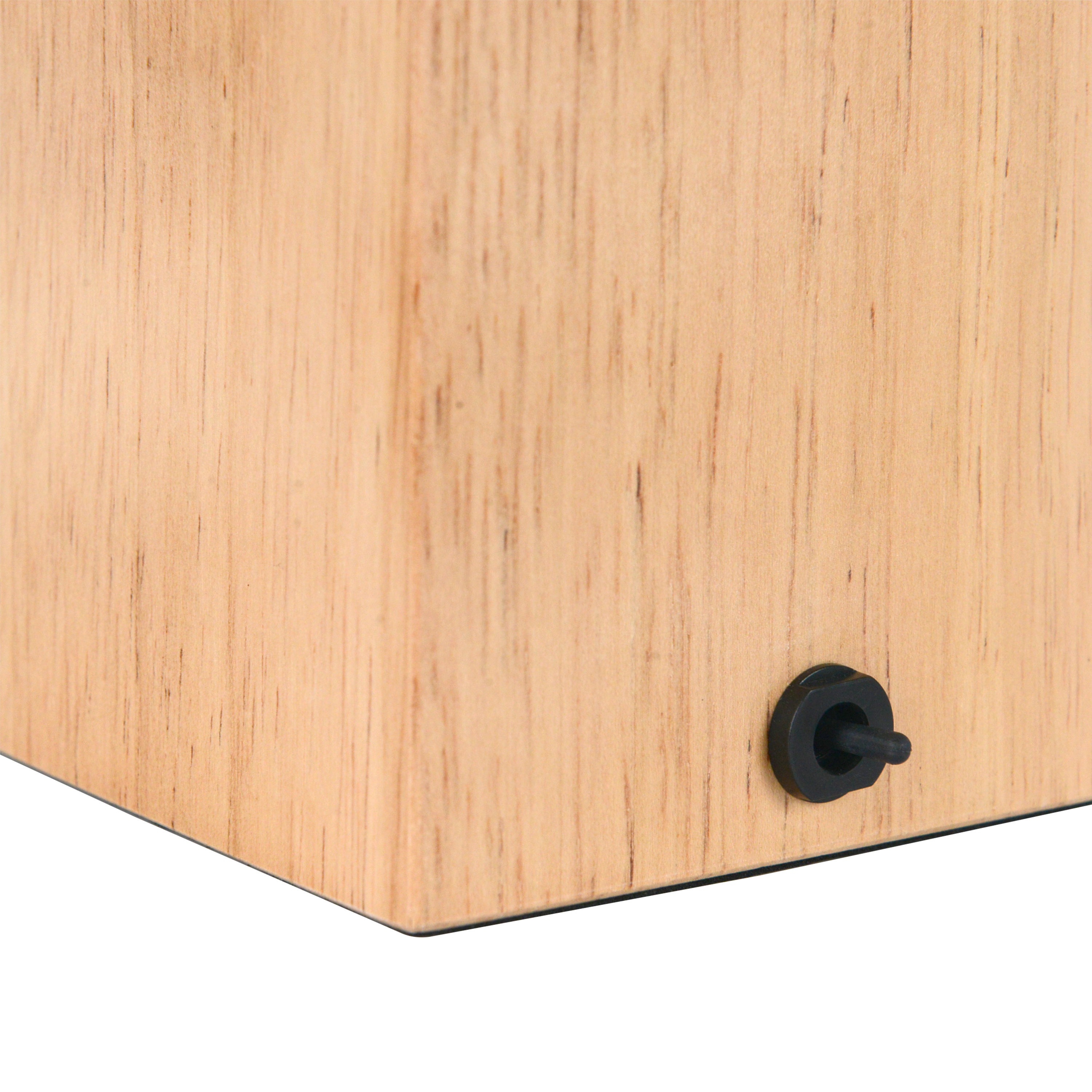 Lámpara de mesa compatible con casquillo E27 Booken INSPIRE con estructura madera beige pantalla beige de madera alimentación a red - 8