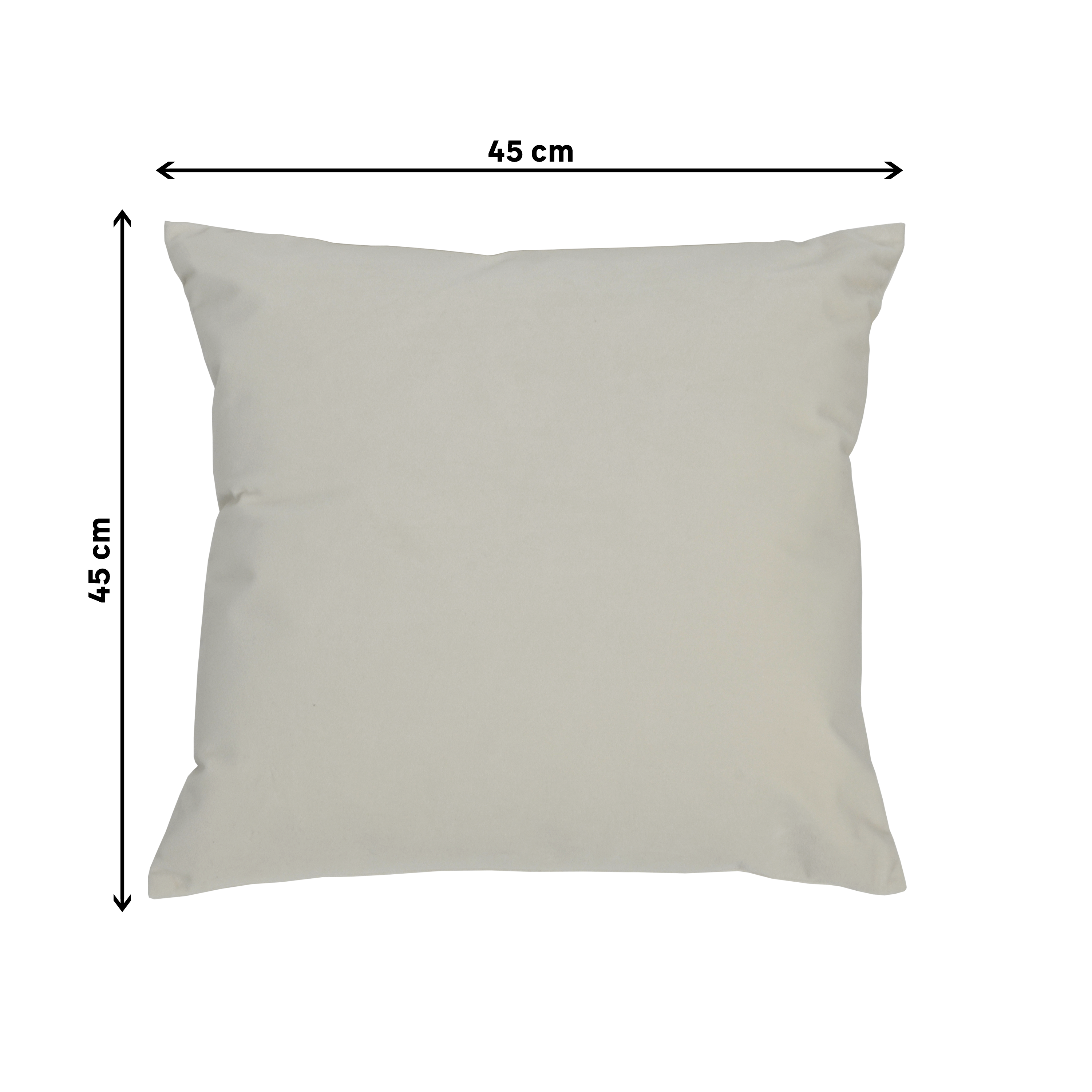 Coussin Clarks, velours, beige l.45 x H.45 cm INSPIRE - 2