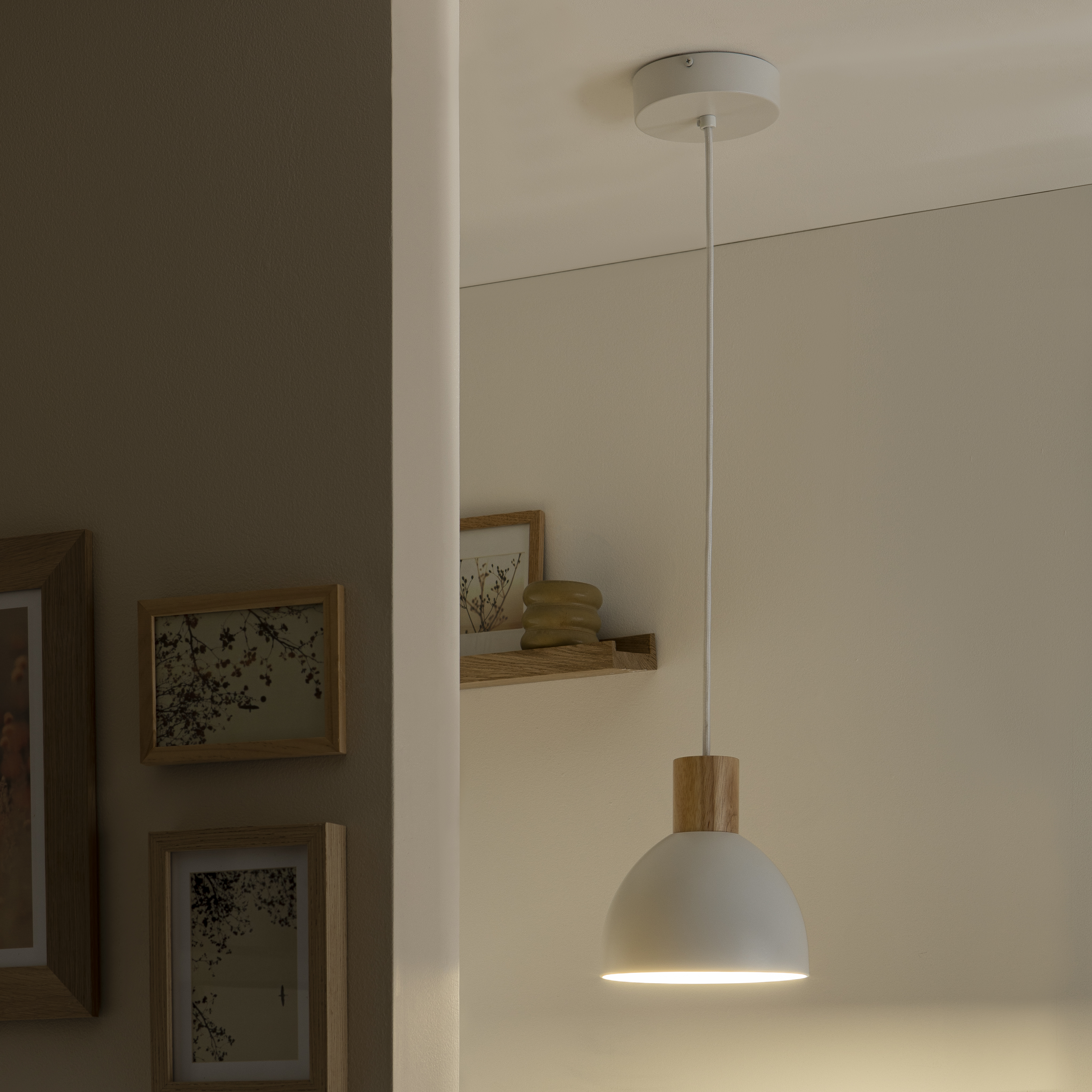 Lampa wisząca Venosa E27 biała Inspire - 5