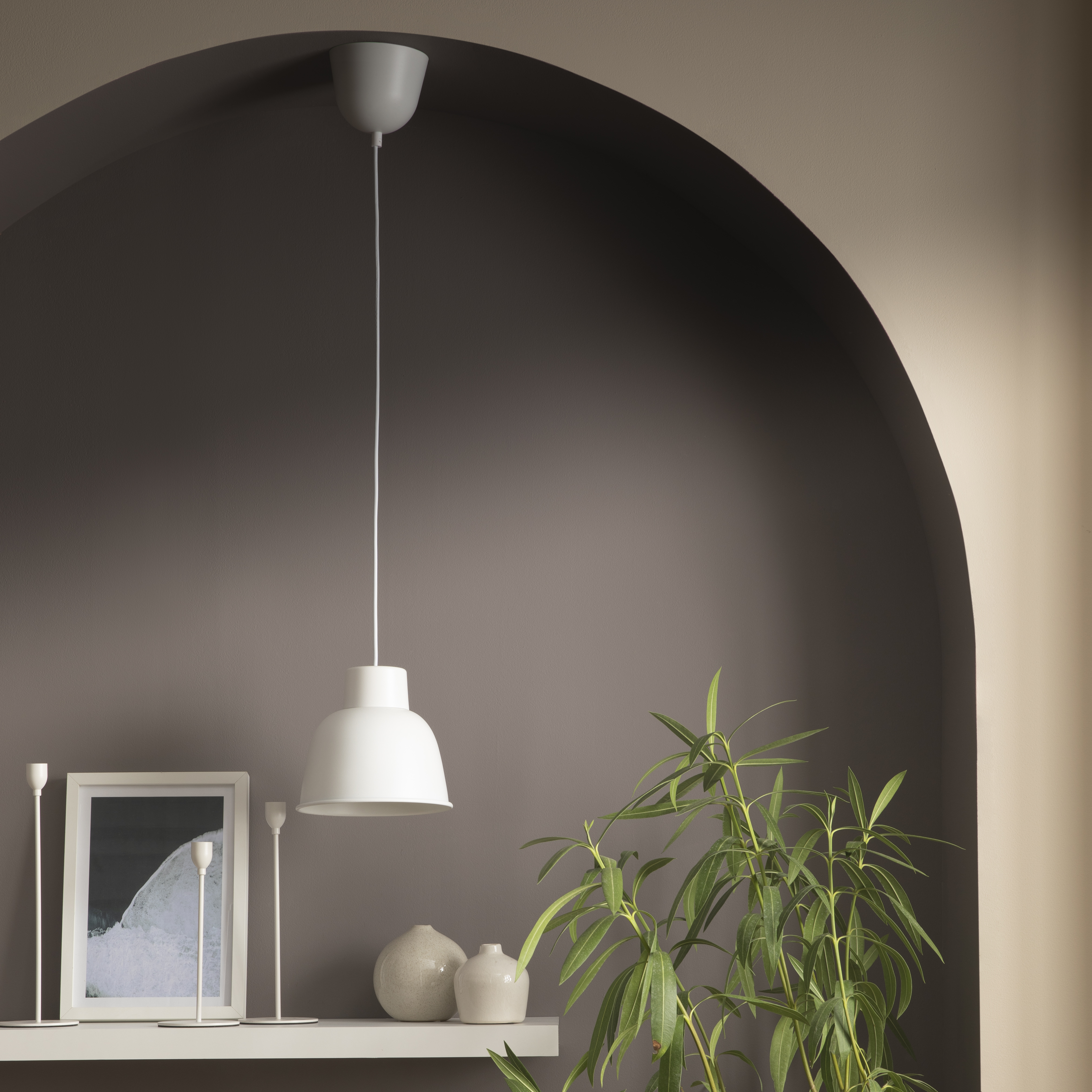 Lampa wisząca Melga biała E27 Inspire - 7