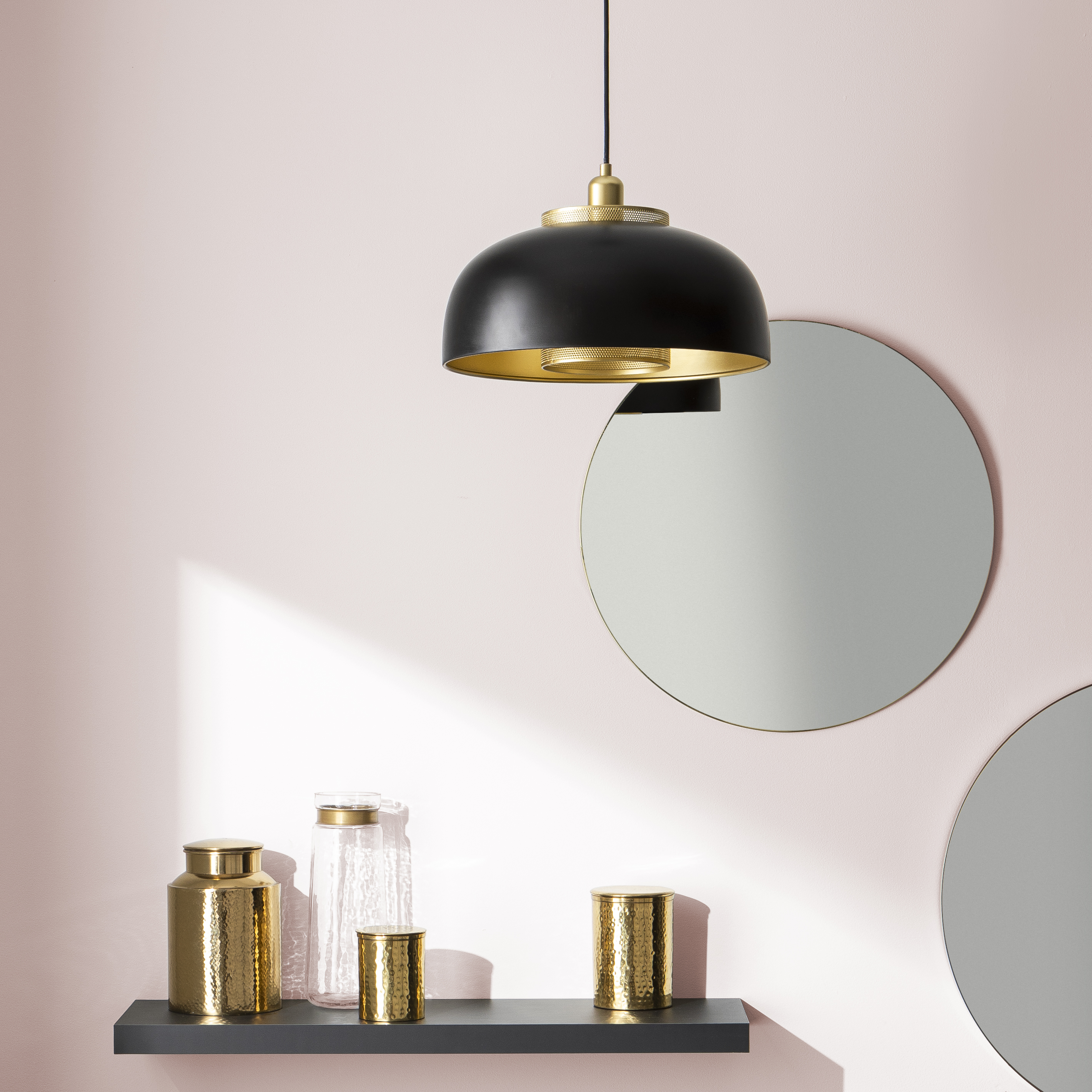 Lampa wisząca Jazon czarna E27 Inspire - 2