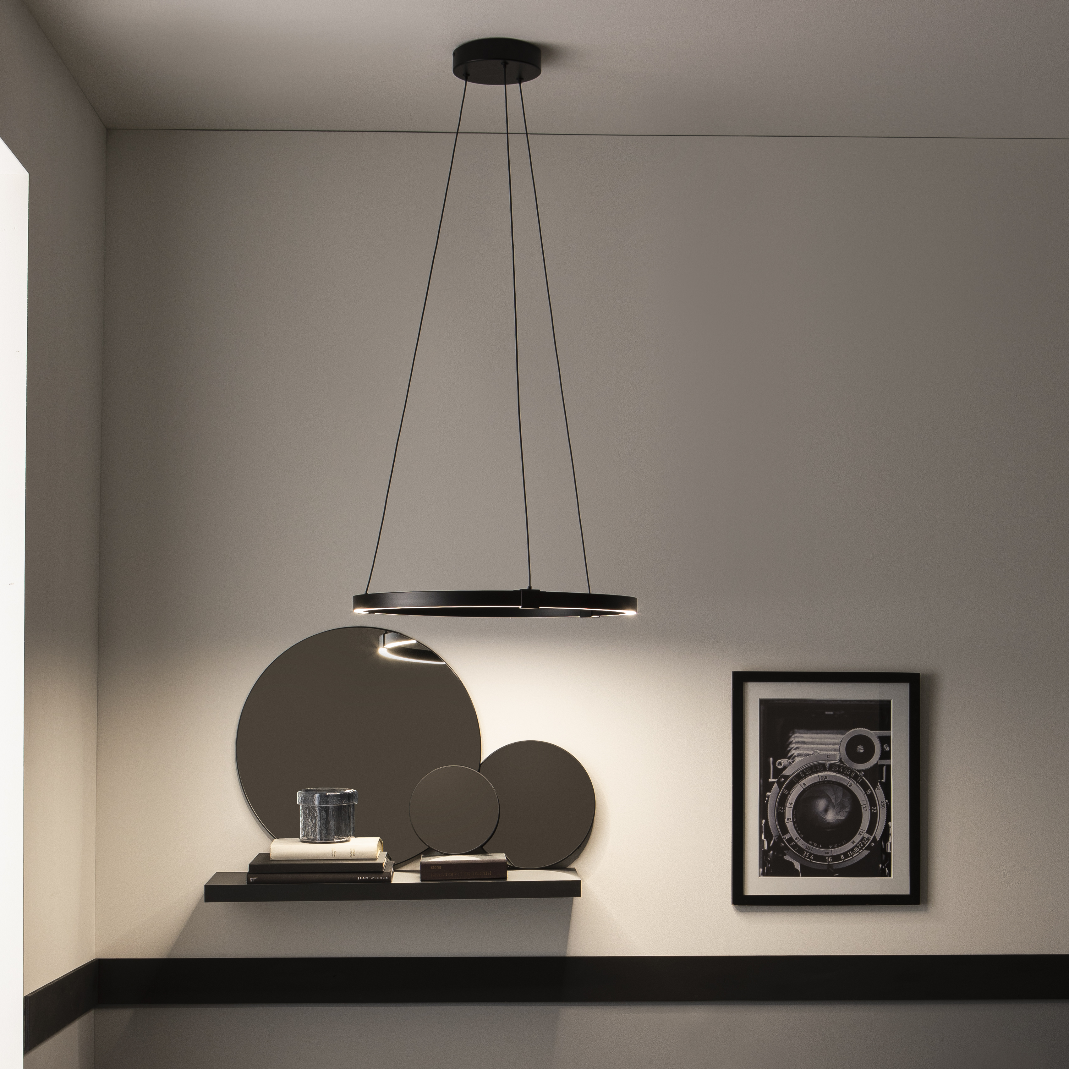 Lampa wisząca Cassini czarna LED Inspire - 4