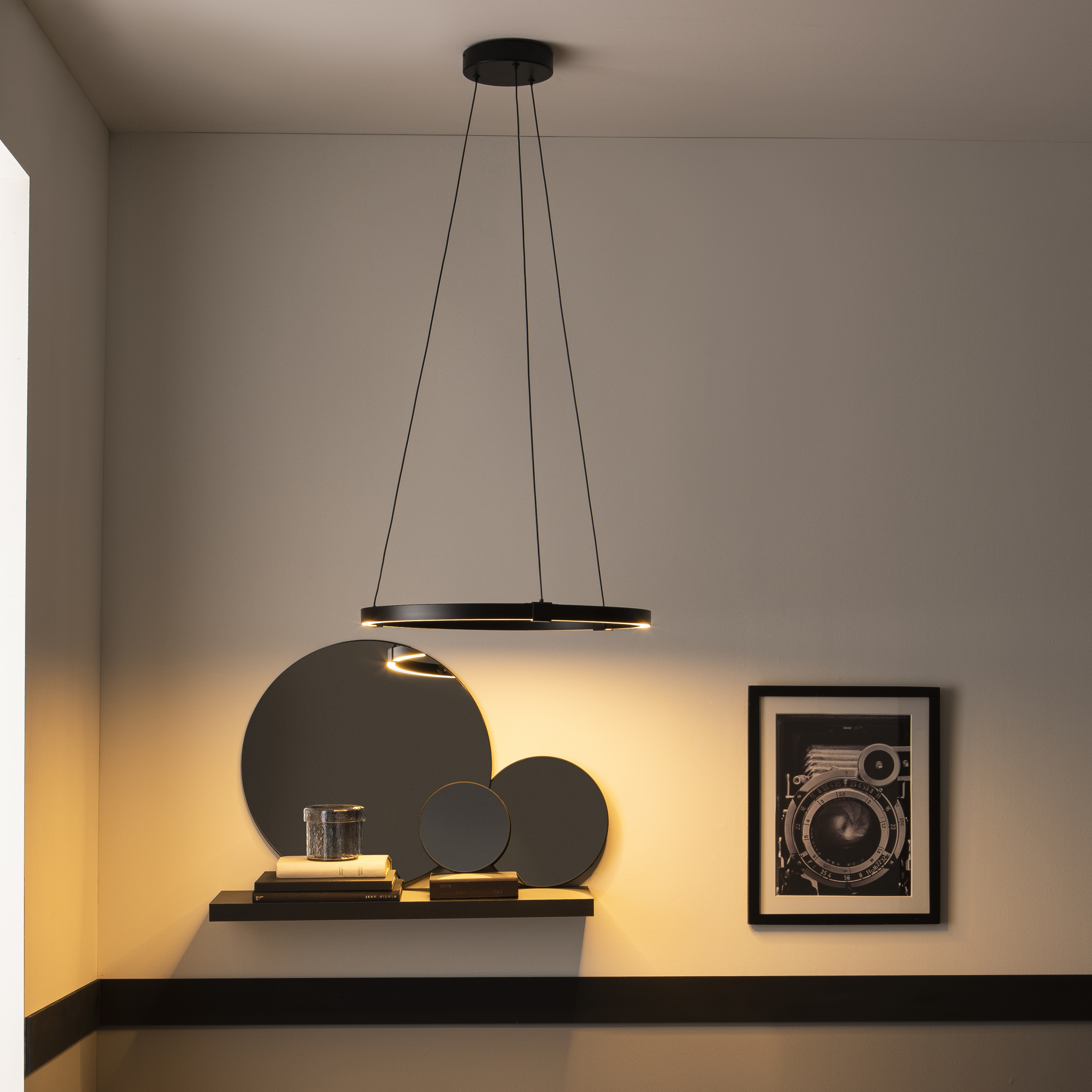 Lampa wisząca Cassini czarna LED Inspire - 6
