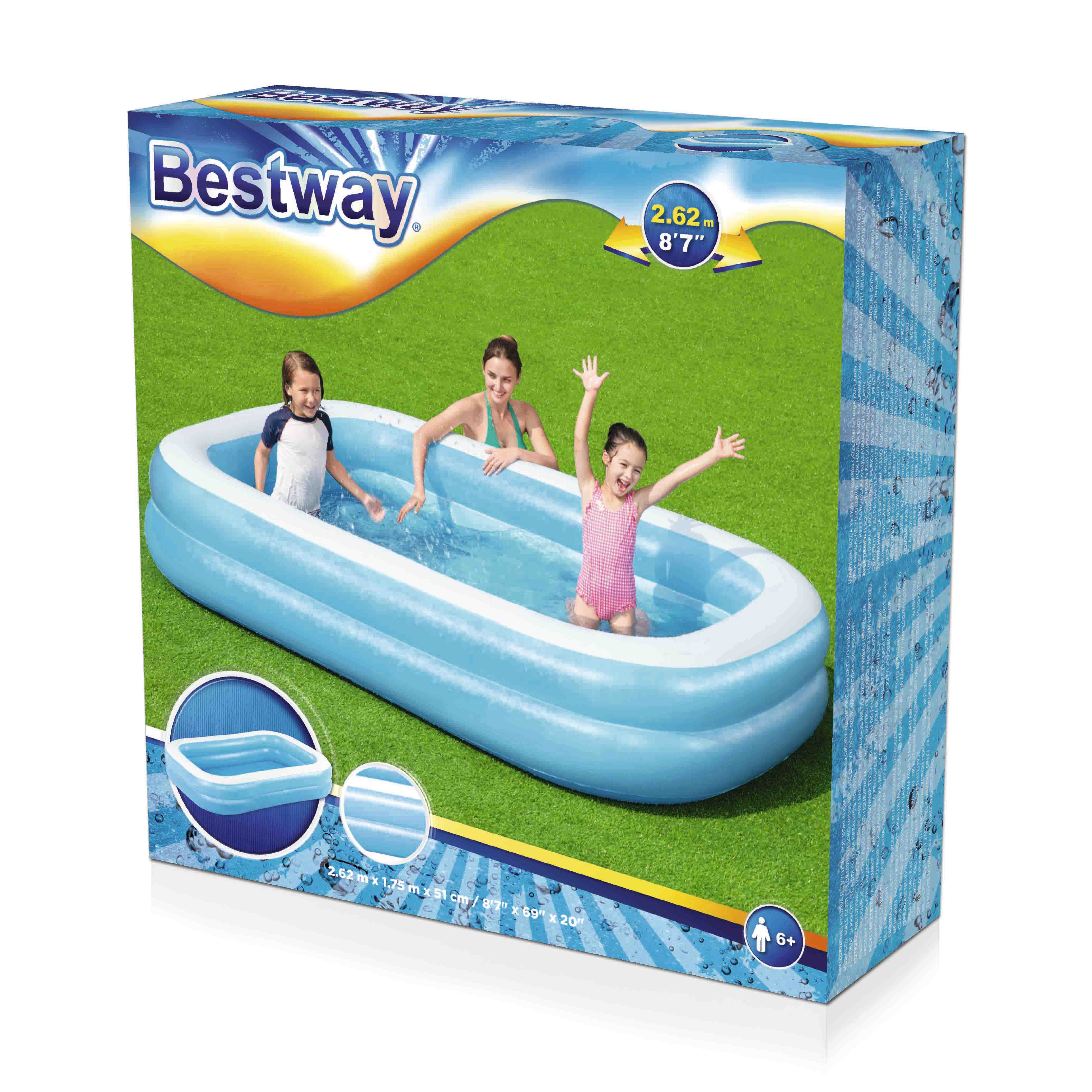 Piscina gonfiabile BESTWAY Family L 2.62 x 1.75 H 0.51 m - 4
