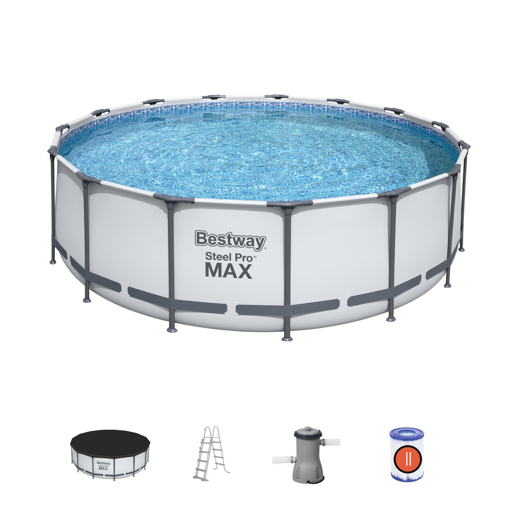Piscina tubular de acero redondo bestway ø 457x122 cm