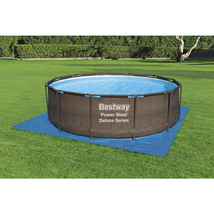 BEBUSINGOTO Copertura per piscina rotonda, copertura solare per piscina