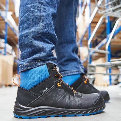 Botas De Tobillo Moda Para Hombre Zapatos Altos Seguridad De Trabajo Fuerte