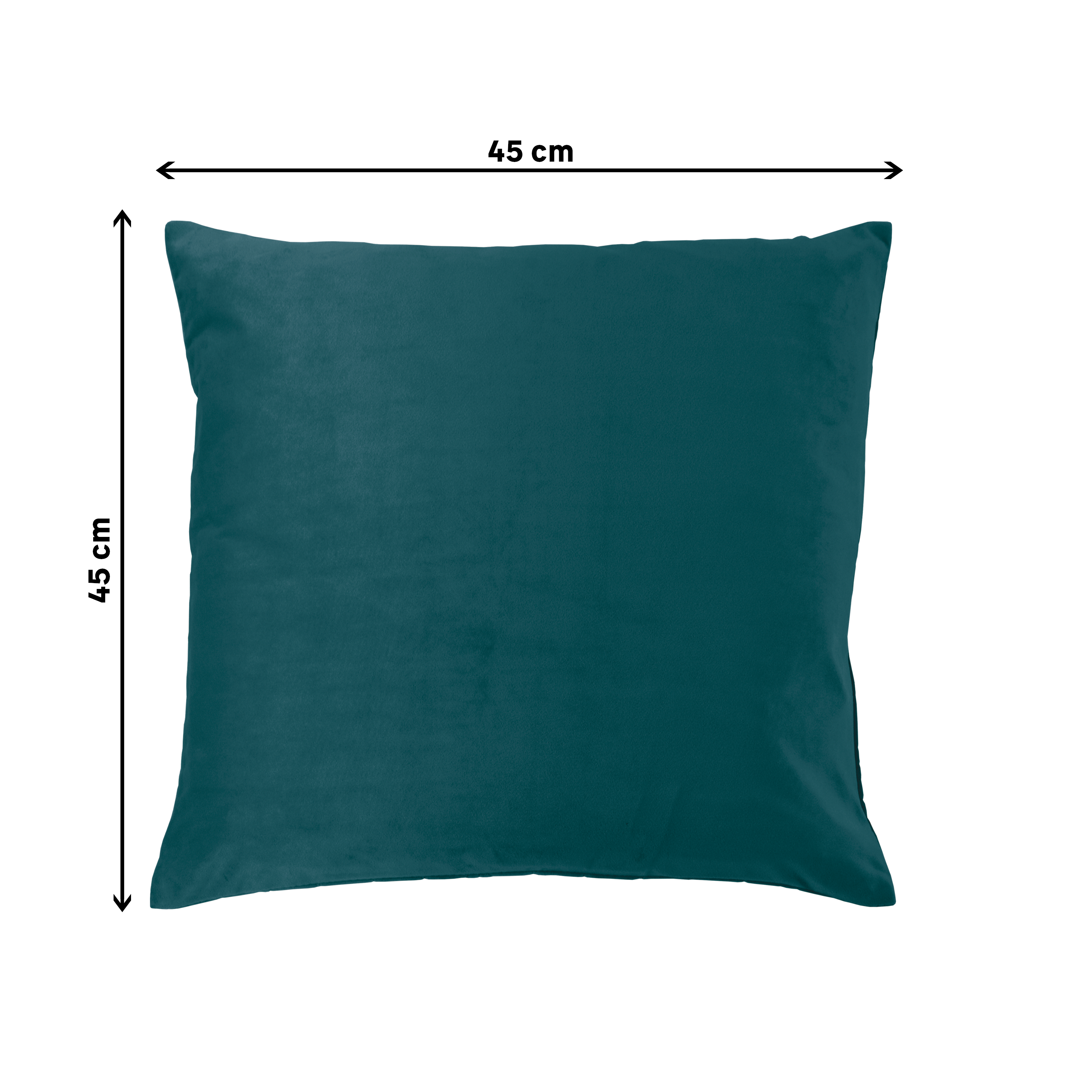 Coussin Clarks, velours, vert l.45 x H.45 cm INSPIRE - 2