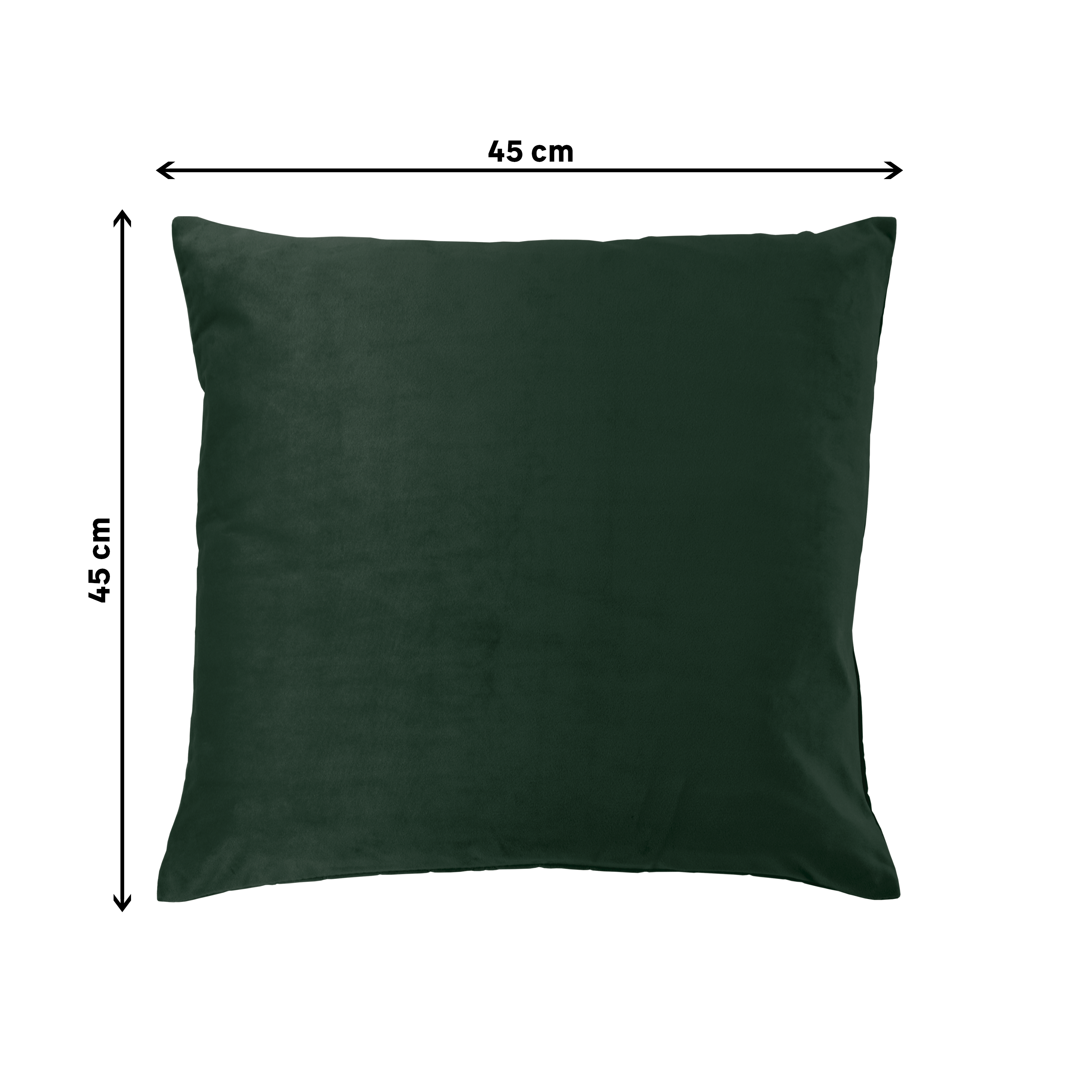 Coussin Clarks, velours, vert l.45 x H.45 cm INSPIRE - 2