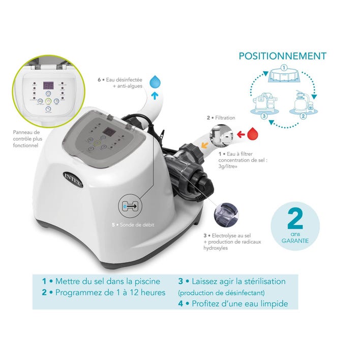 Stérilisateur au sel Intex