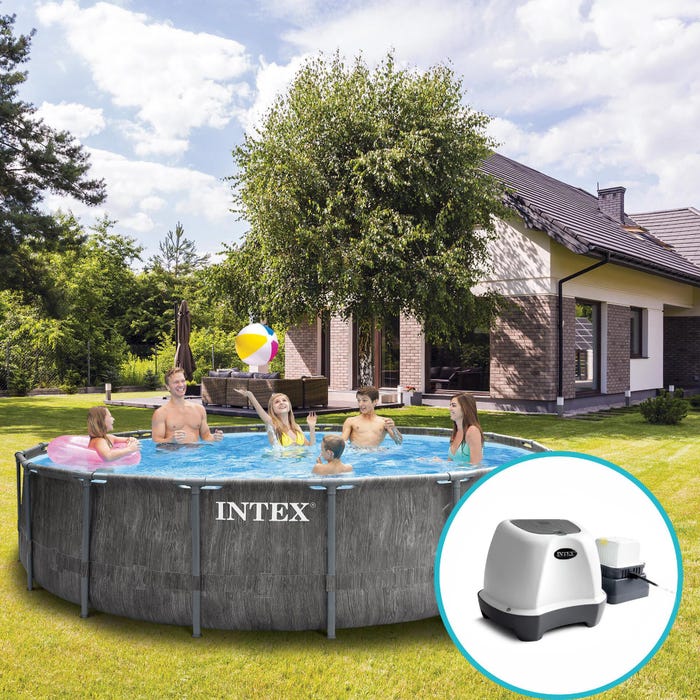 piscine 17m3 stérilisateur au sel