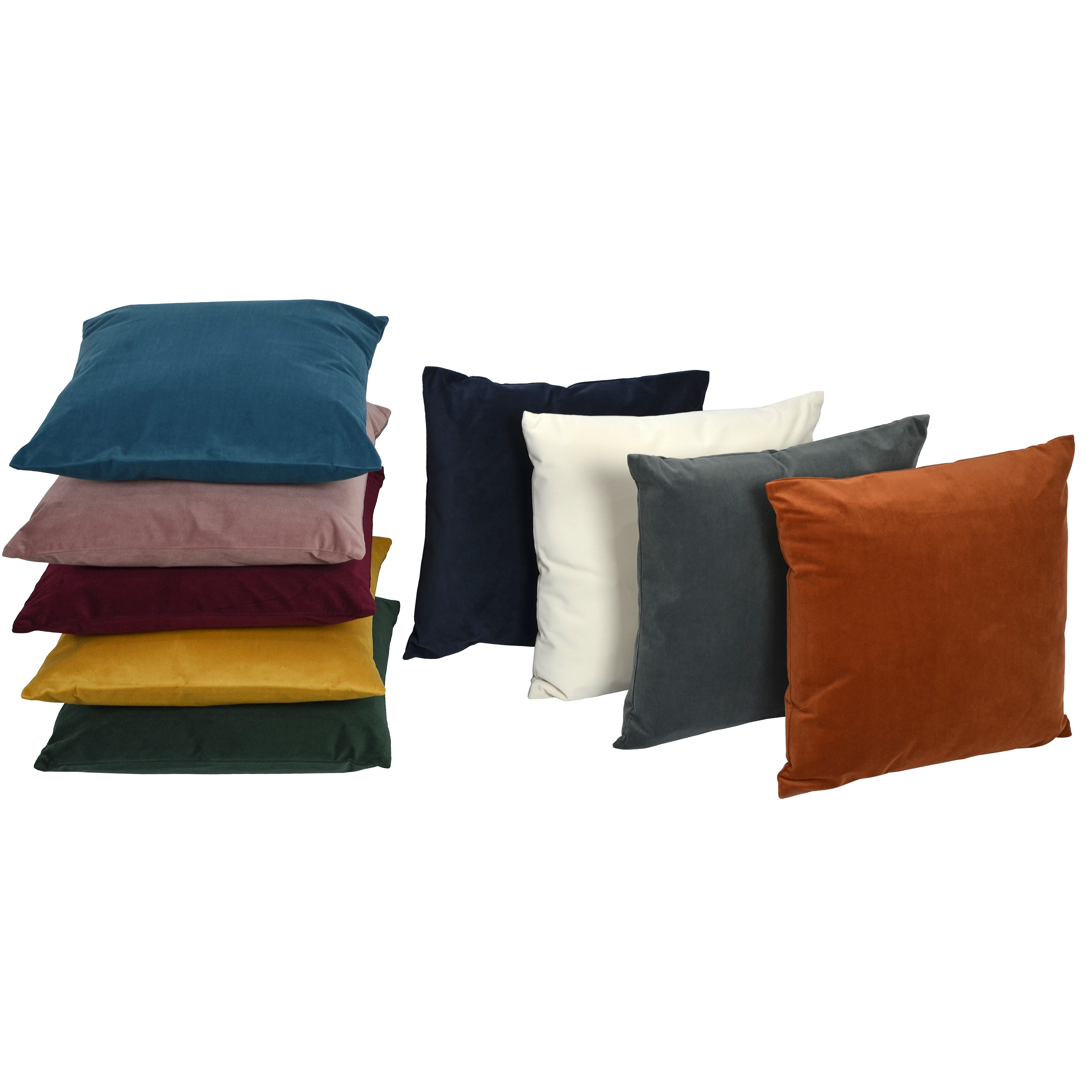 Coussin Clarks, velours, vert l.45 x H.45 cm INSPIRE - 9