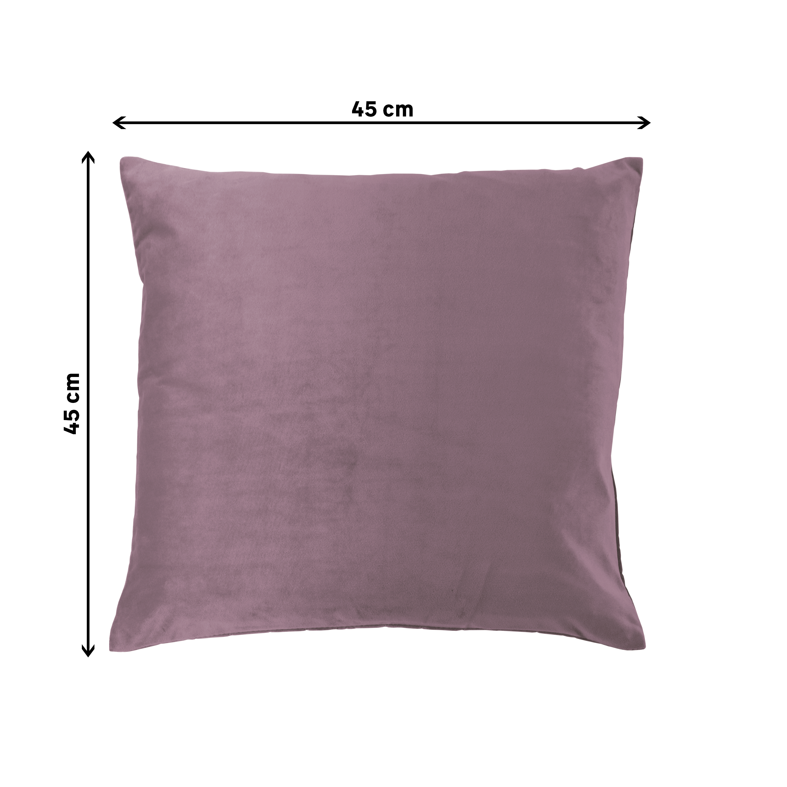 Coussin Clarks, velours, vieux rose l.45 x H.45 cm INSPIRE - 2