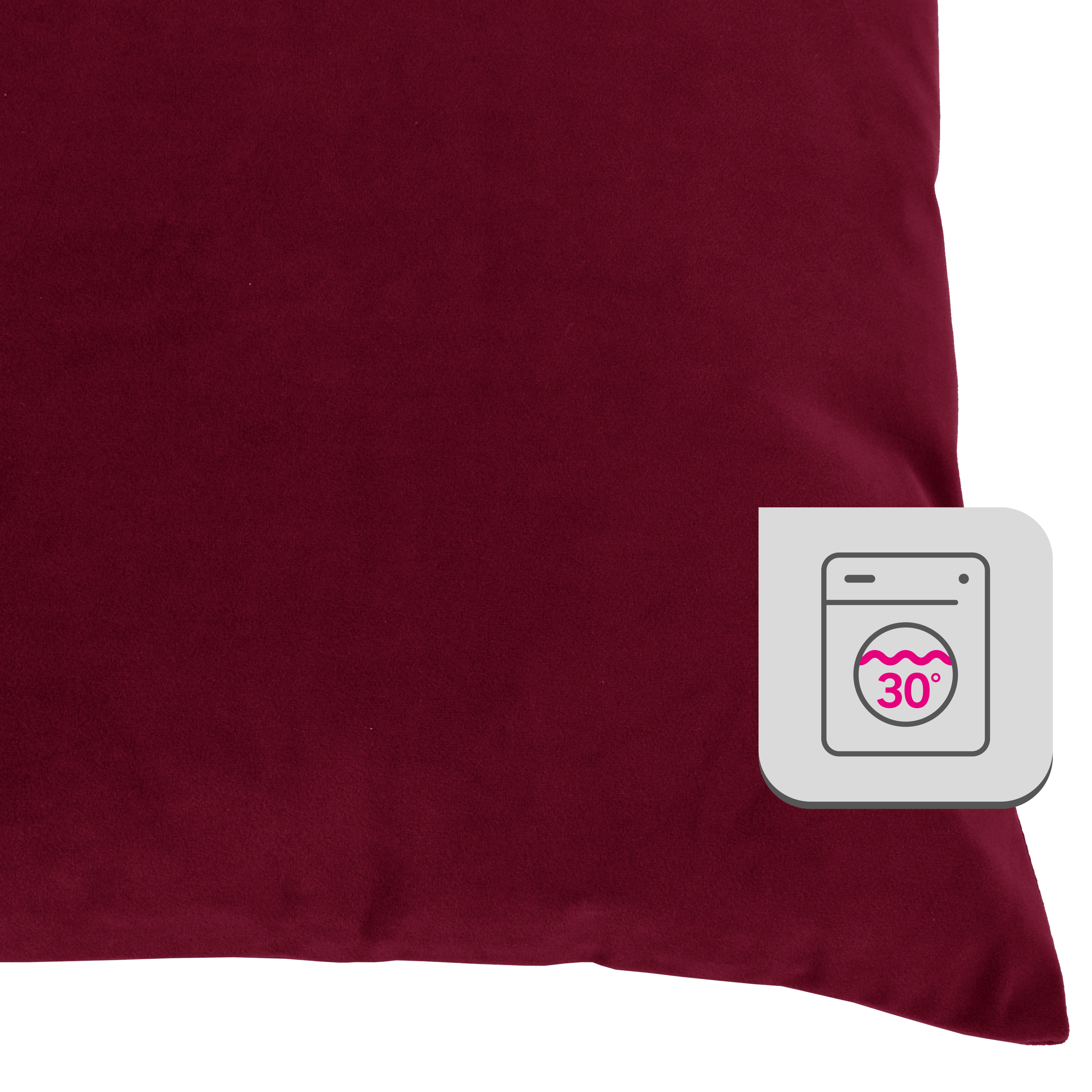 Coussin Clarks, rouge l.45 x L.45 cm INSPIRE - 4