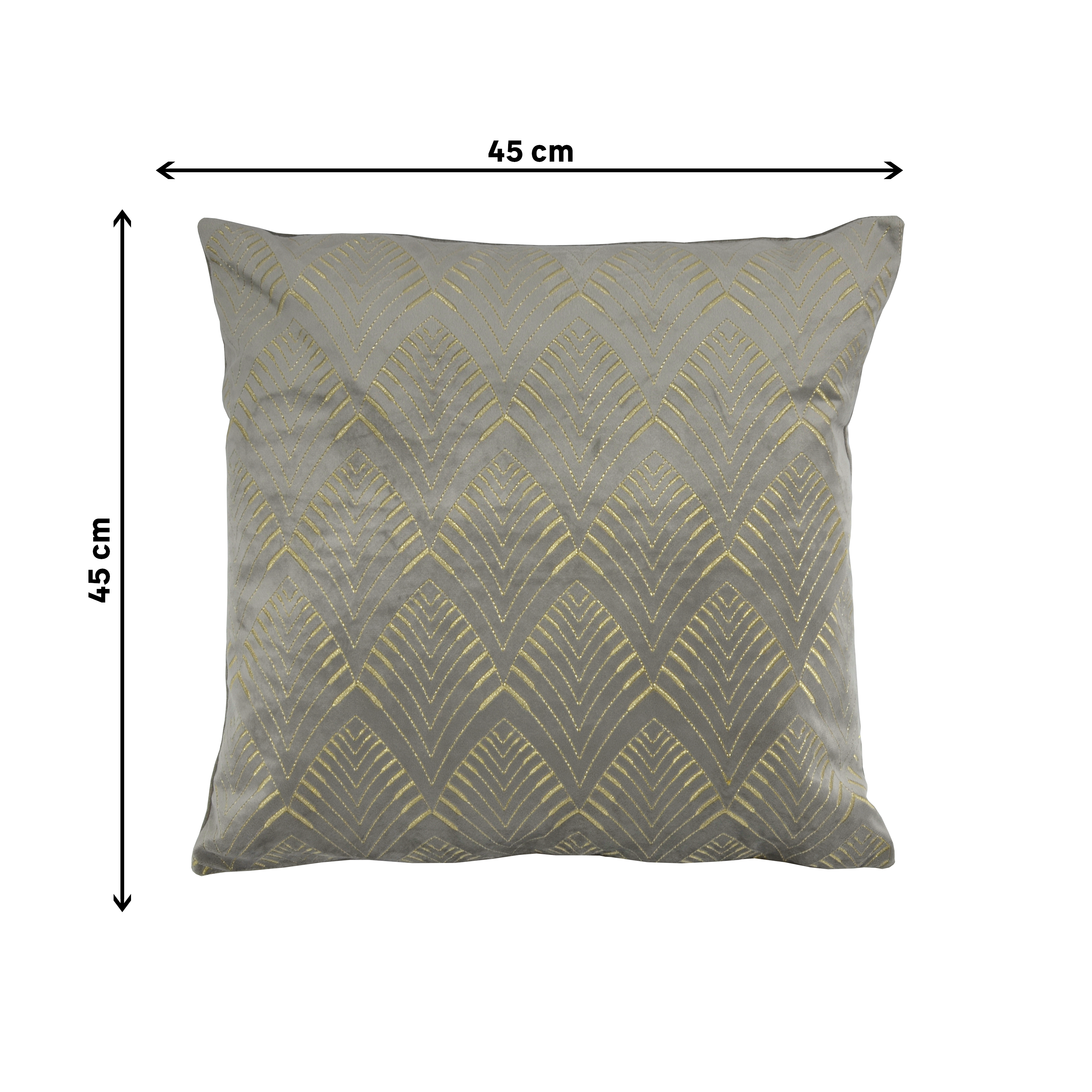 Coussin New Laure, gris l.45 x H.45 cm INSPIRE - 2