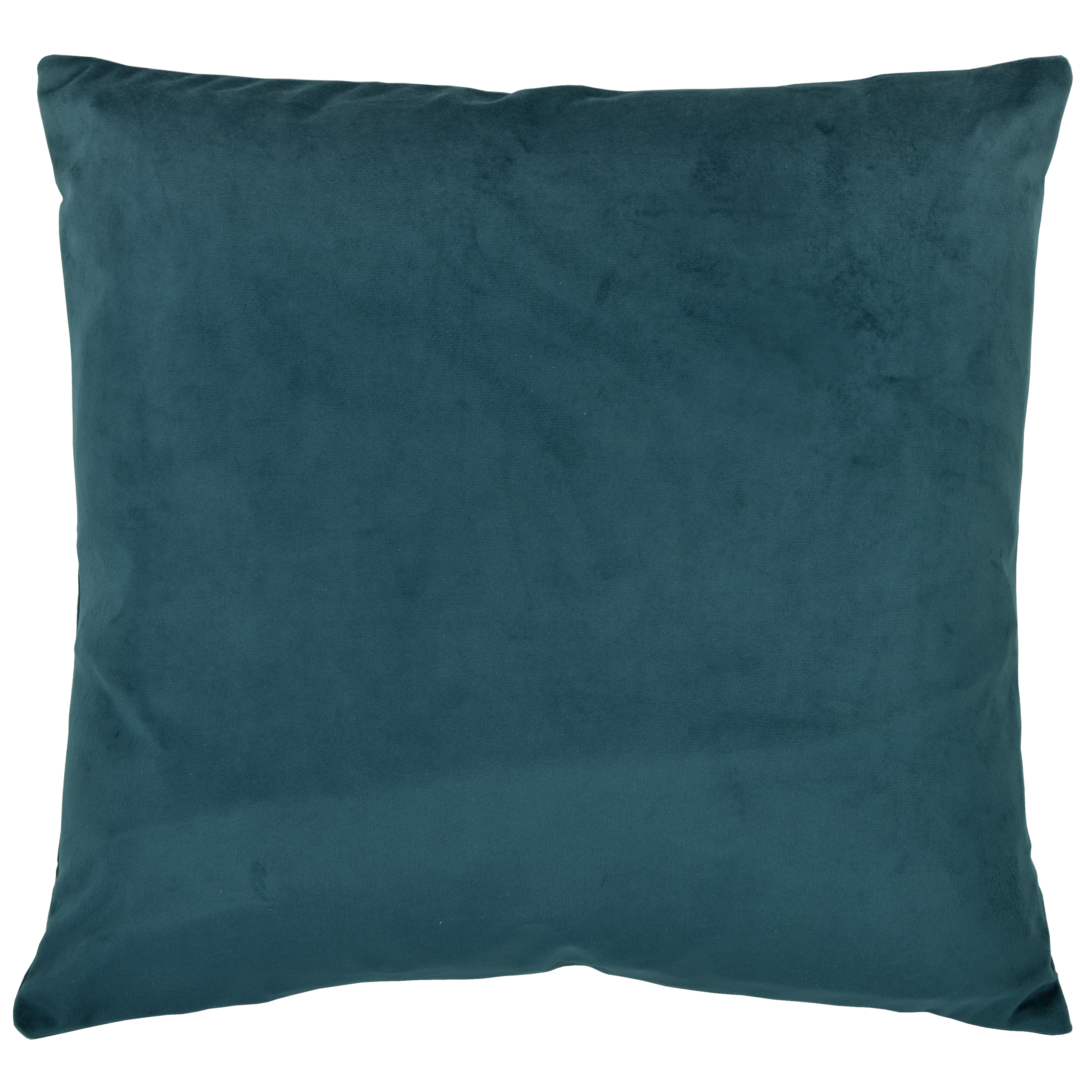 Cojín decorativo cuadrado new laure terciopelo planta verde emerald doble cara overlock y cosido inspire 45x45cm