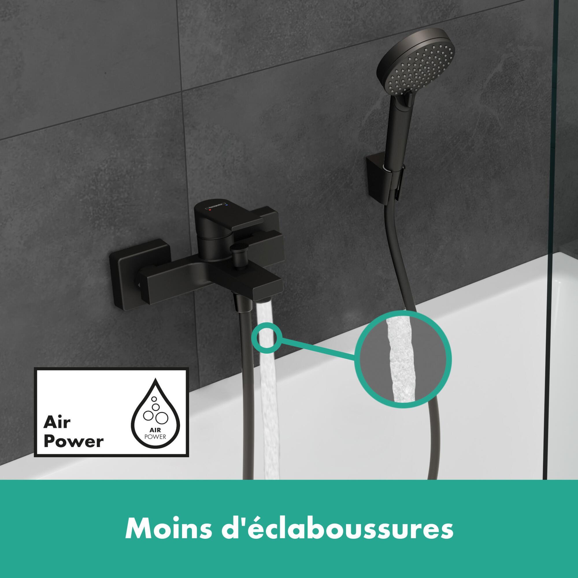 Plus de volume en mélangeant air et eau mitigeur hansgrohe - 1
