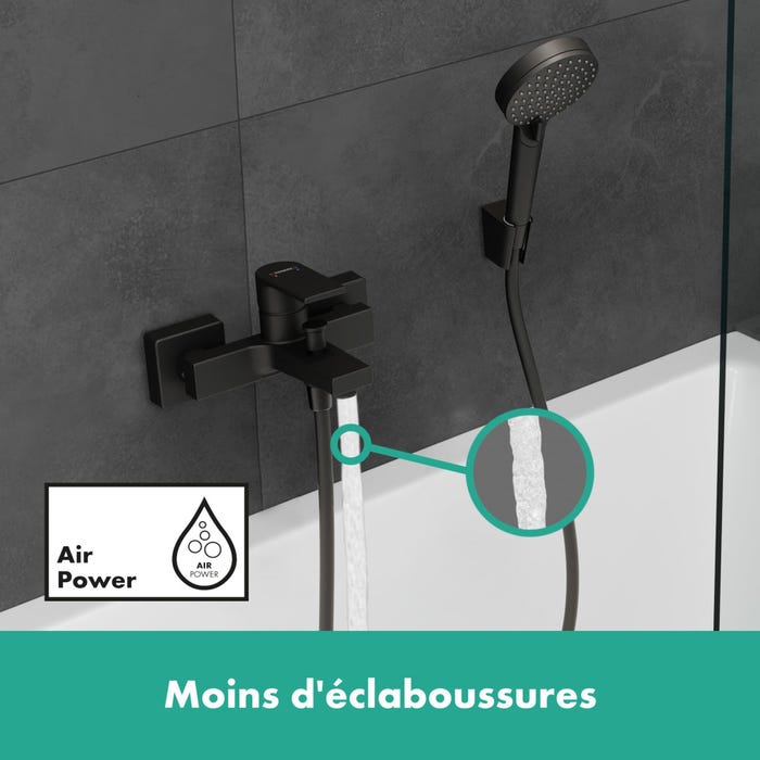 Plus de volume en mélangeant air et eau mitigeur hansgrohe