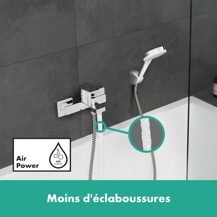 Plus de volume en mélangeant air et eau hansgrohe
