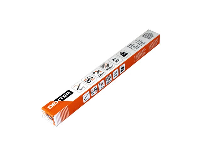 Lot de 31 électrodes de soudure DEXTER, Diam. 3.2