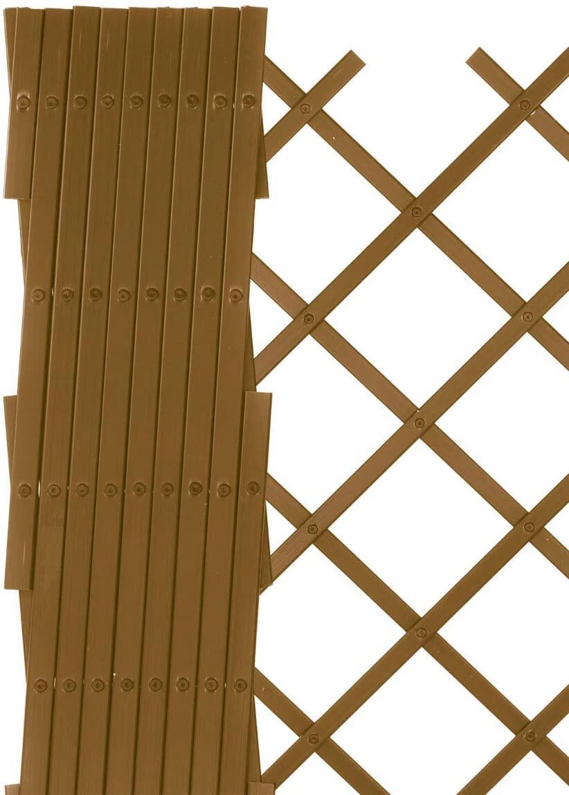 Traliccio estensibile 4F GROUP in PVC marrone scuro L 50 x H 200 cm, Sp 5 mm - 3