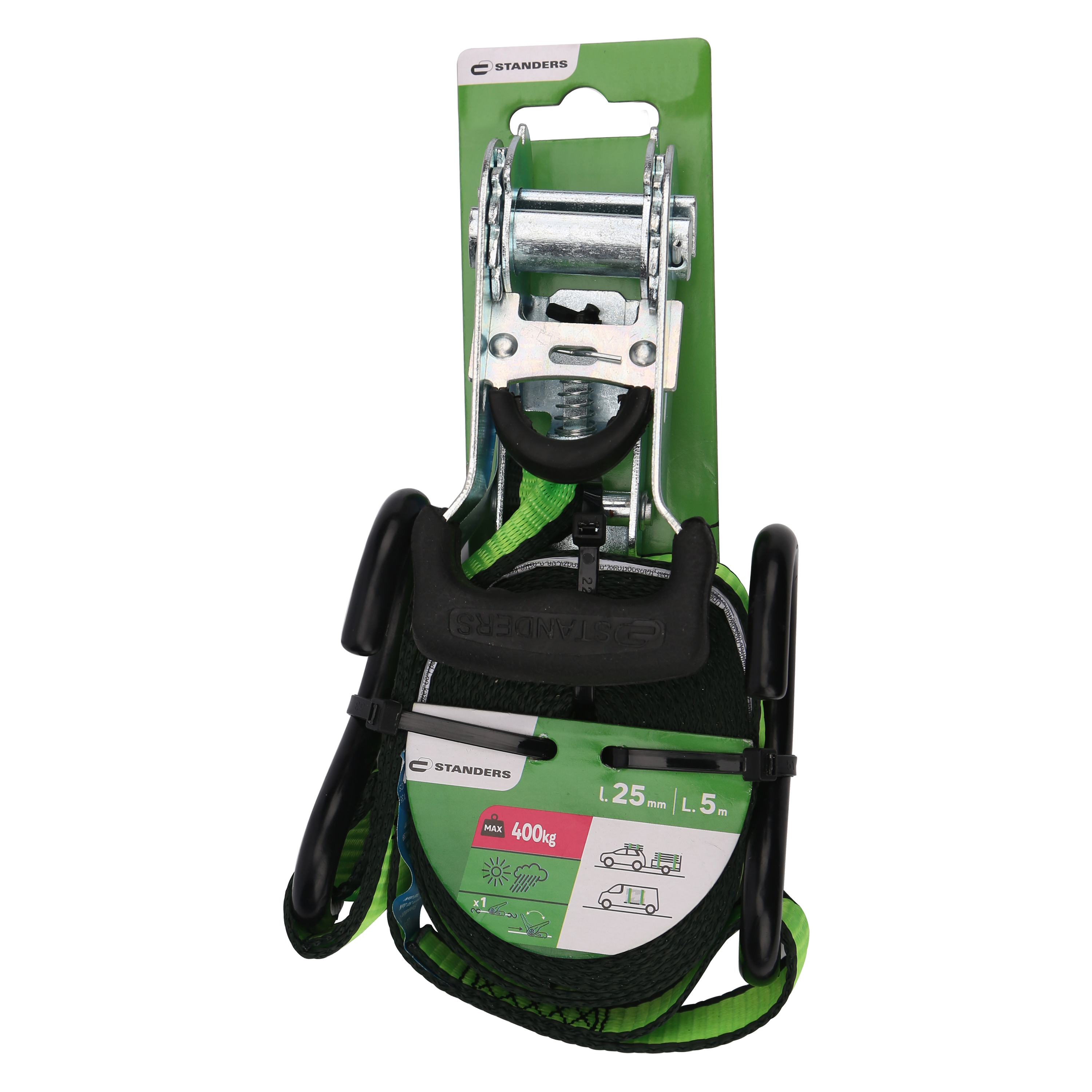 Pas transportowy 25 mm x 5 m 400 kg napinacz-hak - 10